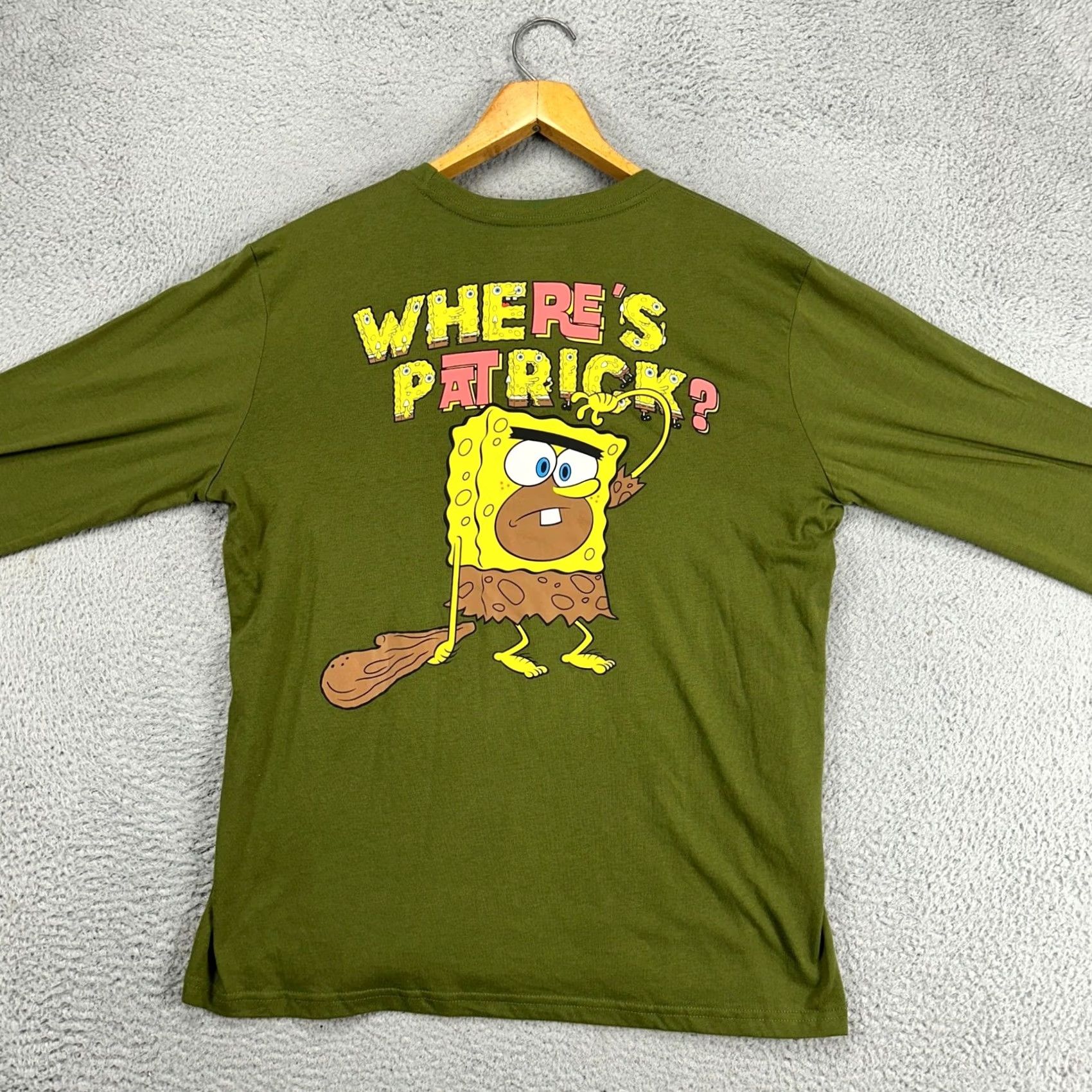 Nickelodeon Nickelodeon Sponge Bob Square Pants Patrick Mens Crewneck Sweatshirt Large Green Bob Squarepants Patrick Mens Crewneck Sweatshirt Large Green Size US L / EU 52-54 / 3 - 3 Thumbnail