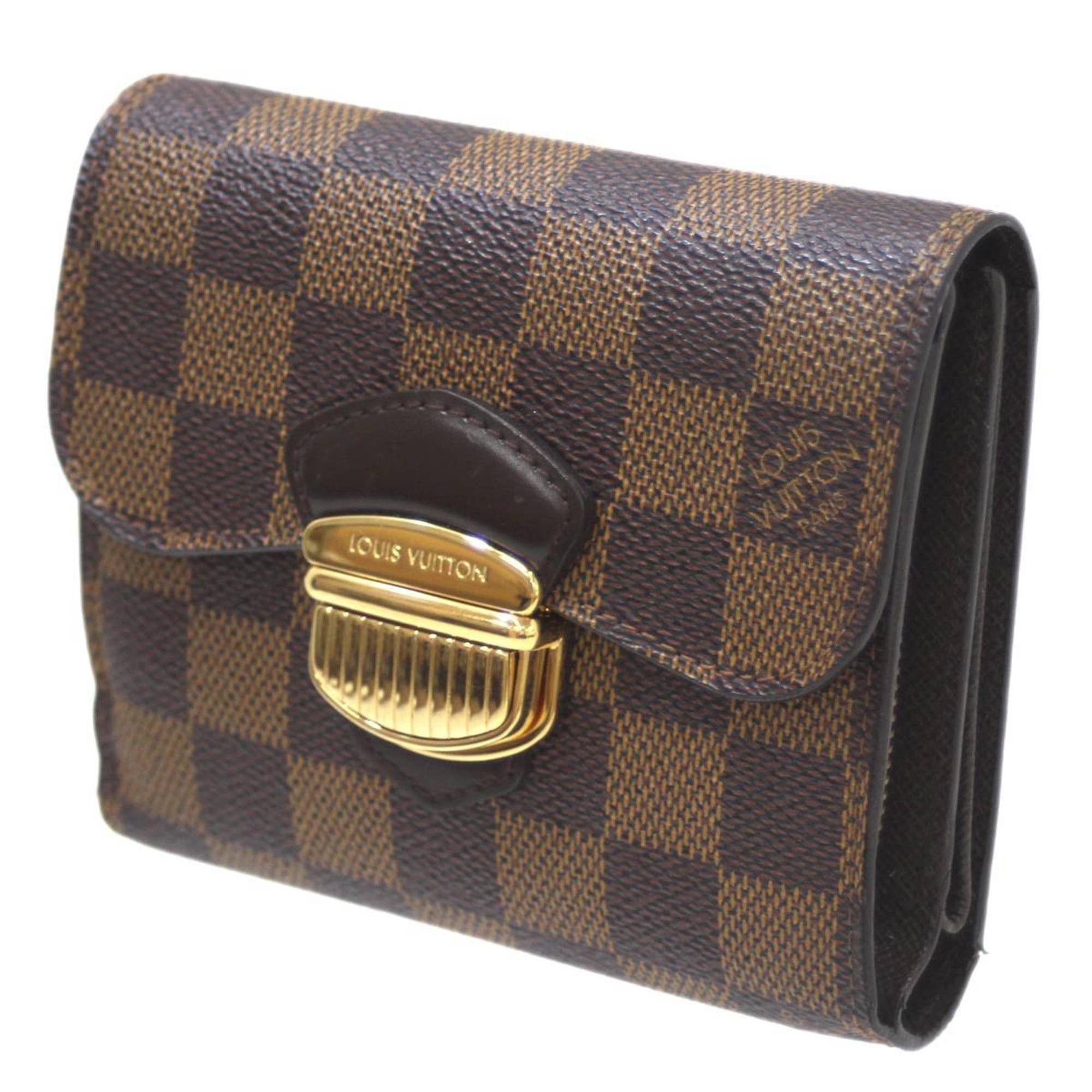 image of Louis Vuitton Portefeuil Joy Trifold Wallet Damier Ebene N60034 Tn1191, Women's