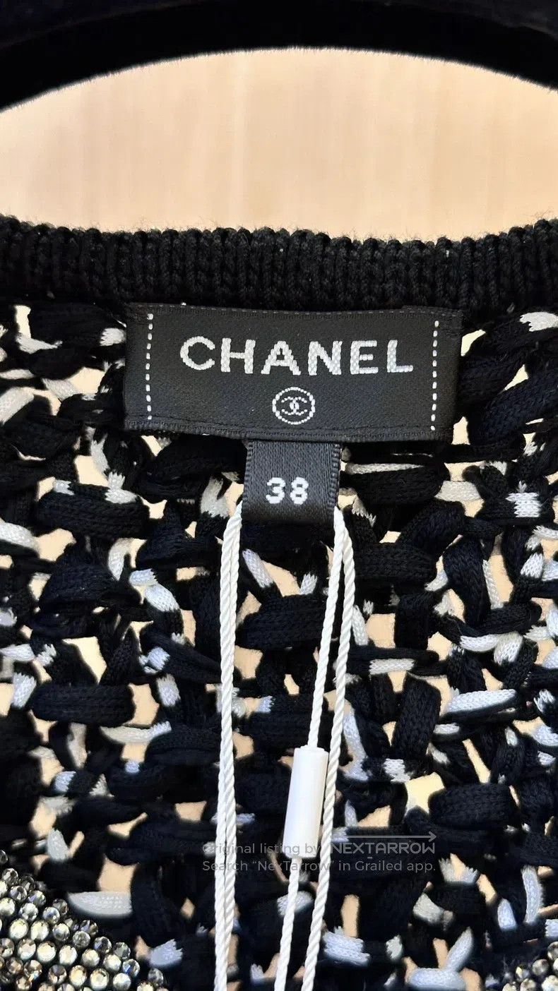 Chanel Chanel 25P black and white rhinestone-edged jacket Size XS / US 0-2 / IT 36-38 - 3 Thumbnail