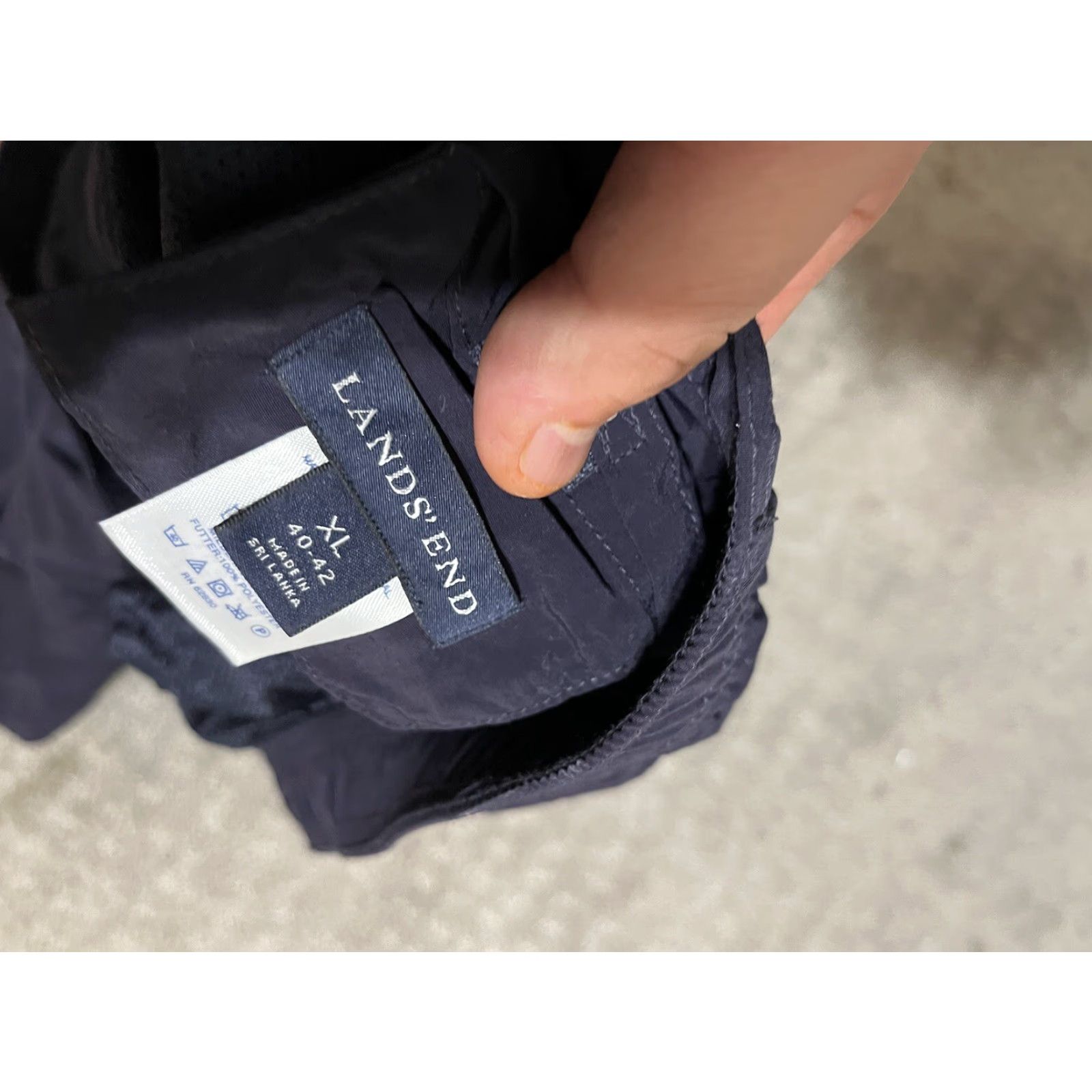 Lands' End Lands End Swim Trunks Mens XL Navy Blue Beach Surf Preowned Size US 36 / EU 52 - 3 Thumbnail