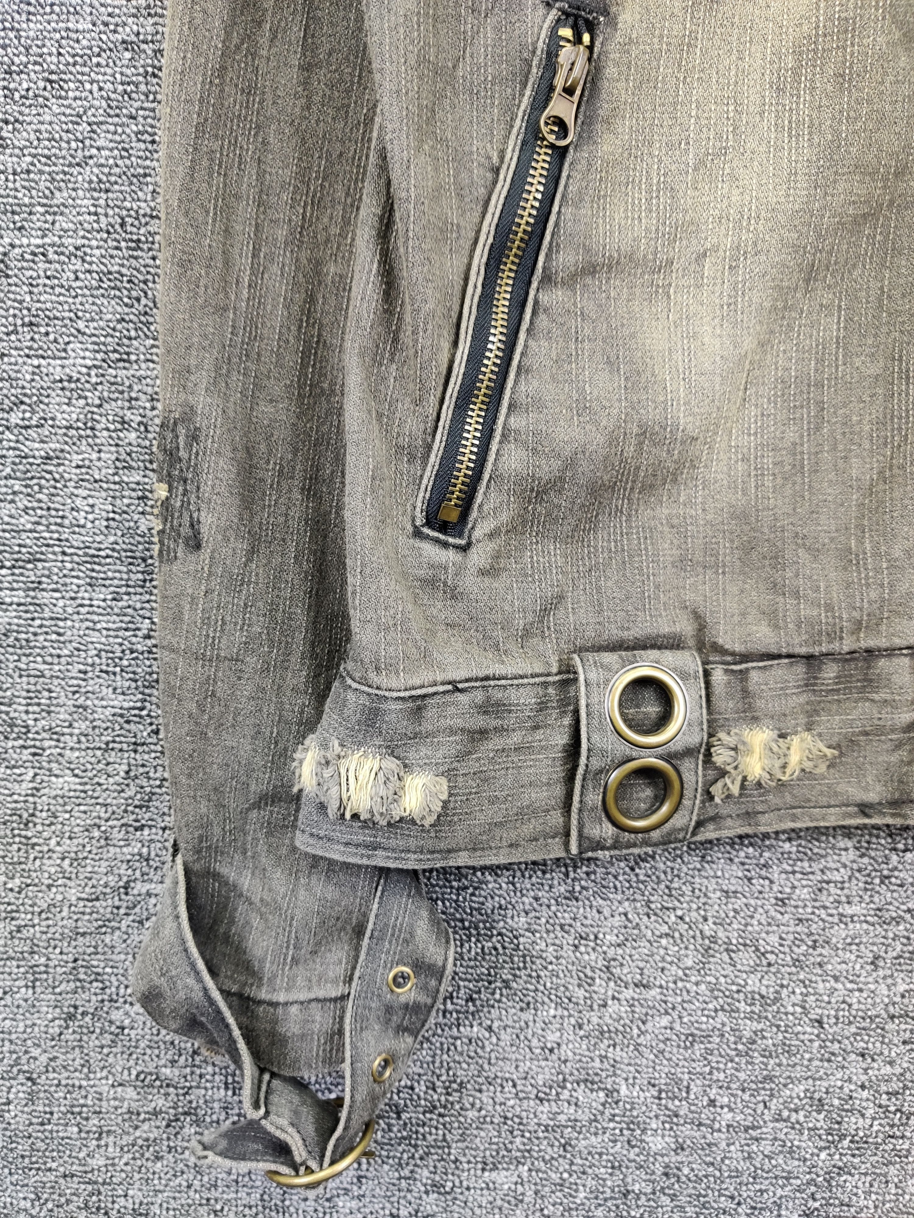 In The Attic Vintage In The Attic Gothic Bondage Punk Denim Jacket Size US M / EU 48-50 / 2 - 4 Thumbnail