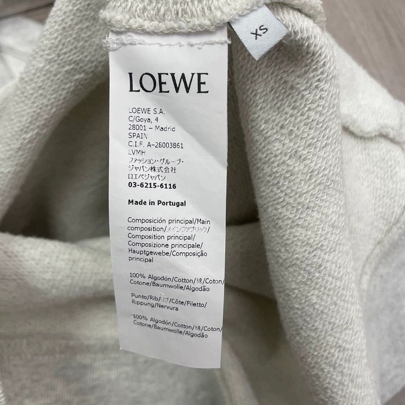 Loewe loewe Gray embroidered logo round-neck sweatshirt 2506-Next Size US XS / EU 42 / 0 - 6 Thumbnail