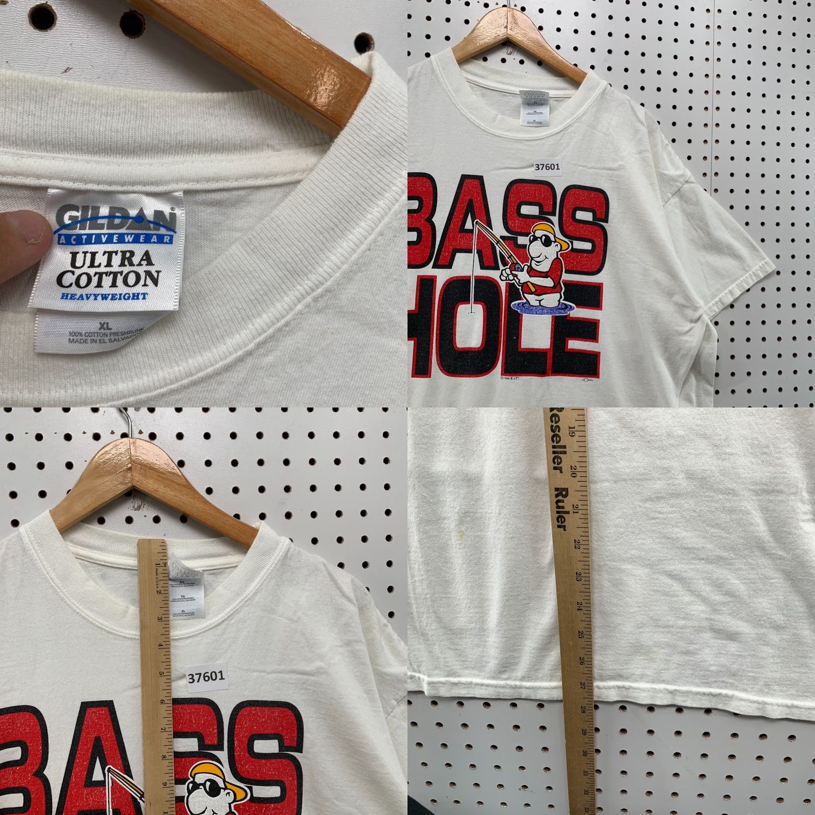 Vintage VINTAGE Bass Fishing Funny Graphic T-Shirt Mens XL White Short Sleeve Crew Neck 90s Size US XL / EU 56 / 4 - 8 Thumbnail