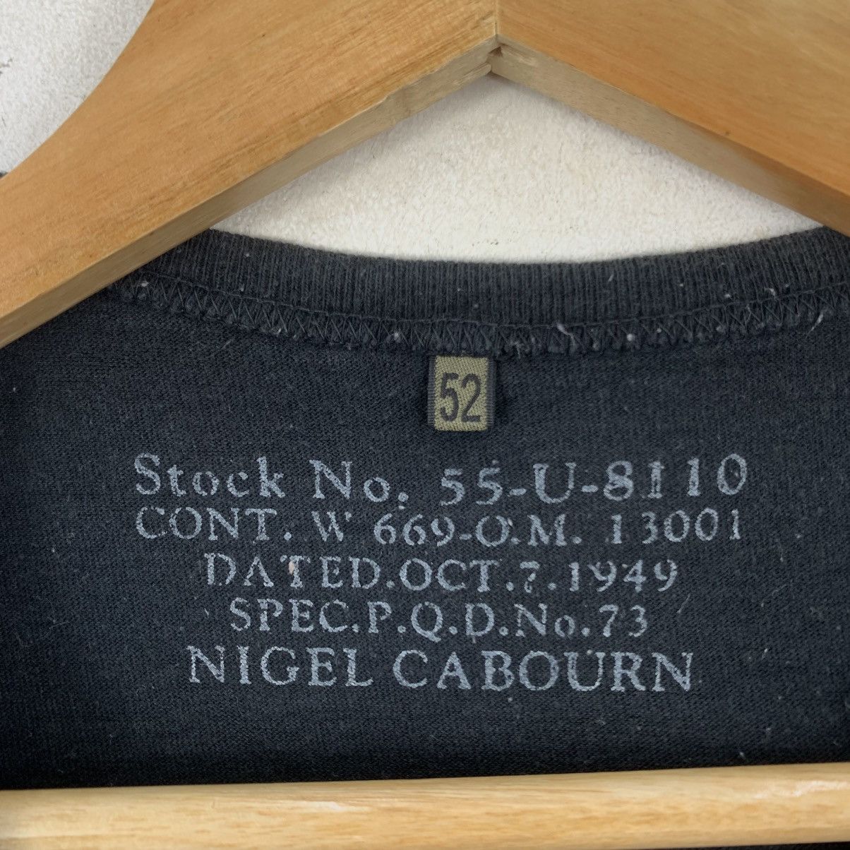 Nigel Cabourn NIGEL CABOURN Military Army Single Pocket Japanese Tshirt Size US L / EU 52-54 / 3 - 5 Thumbnail