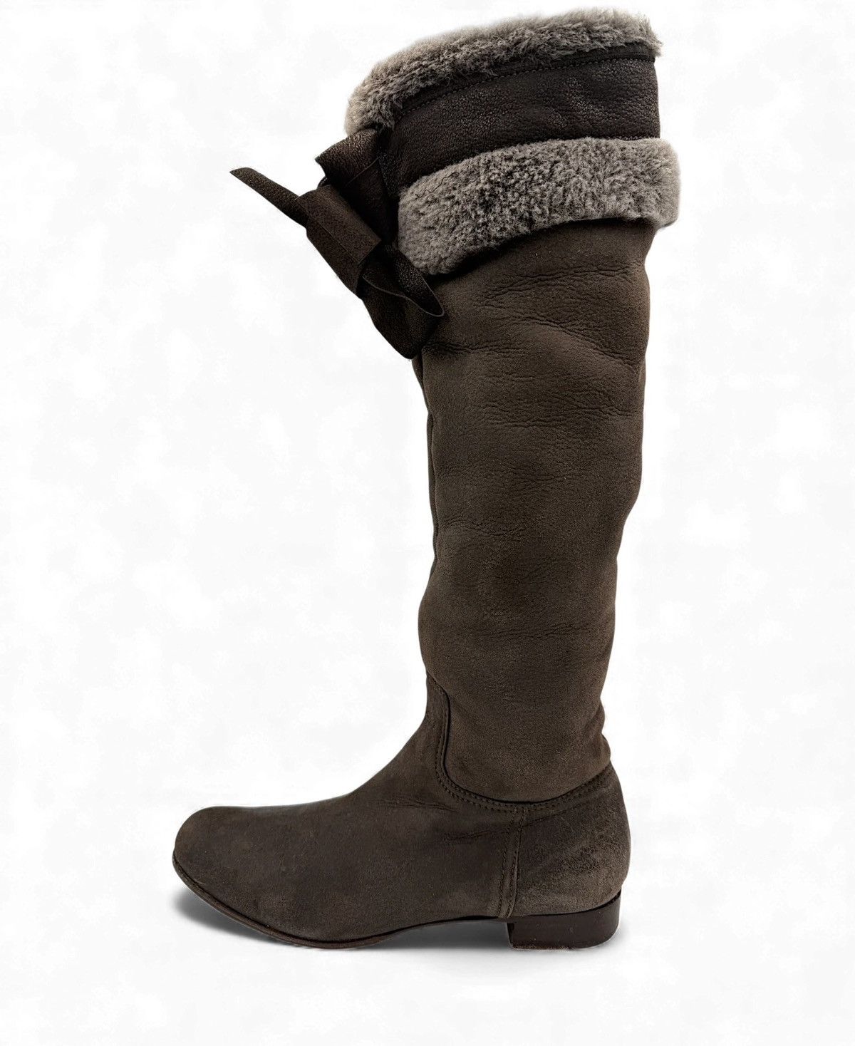 Miu Miu shearling boots vintage archival