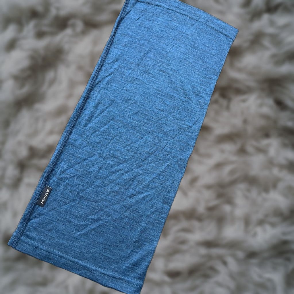 Vintage DEVOLD Neck Warmer 100% Merino Wool One Size Tube Scarf Outdoor Gaiter Unisex Adults Blue Balaclava Size ONE SIZE - 1 Thumbnail