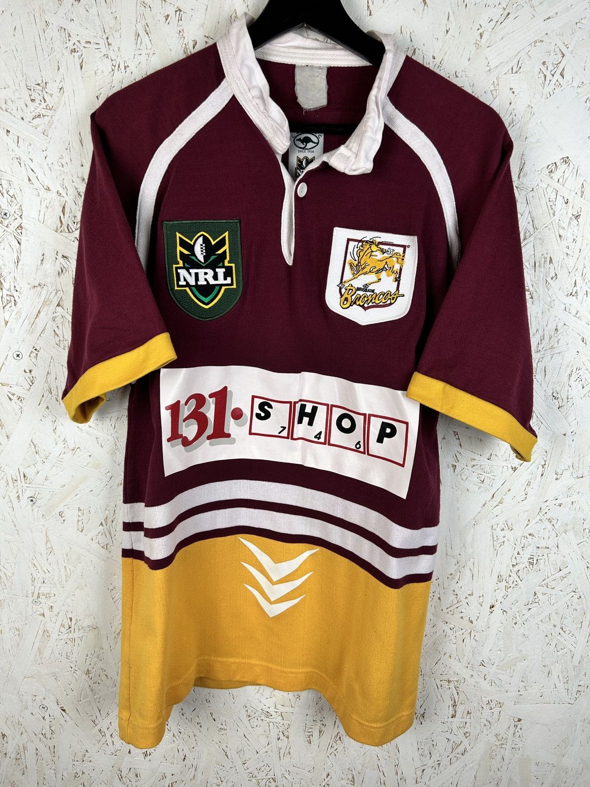 90s Vintage NRL Brisbane Broncos Rugby Retro Jersey ~M