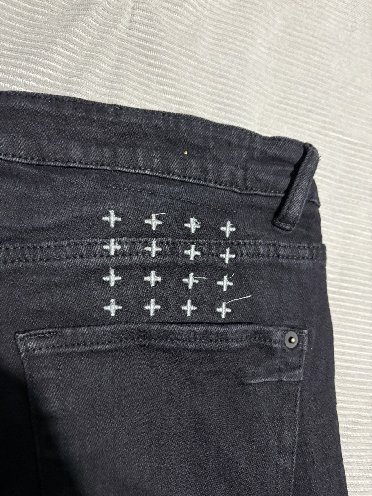 Ksubi 31 Vintage Ksubi Van Winkle Jeans Distressed knee denim logo Size US 31 - 10 Thumbnail