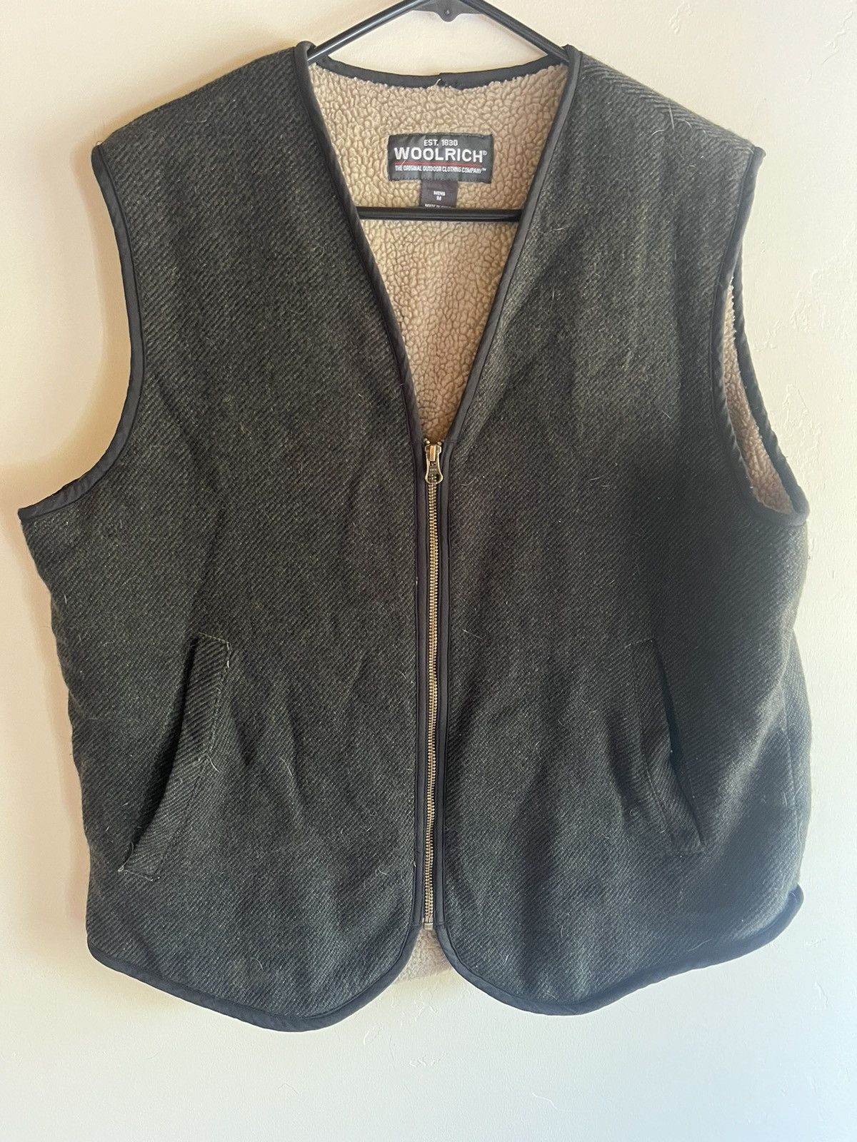 Woolrich Woolen Mills Woolrich Sherpa-Lined Wool Vest Sz M Size US M / EU 48-50 / 2 - 1 Thumbnail