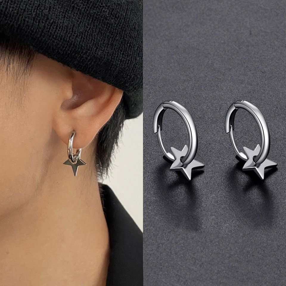 Vintage Retro star stud earrings Size ONE SIZE - 4 Thumbnail