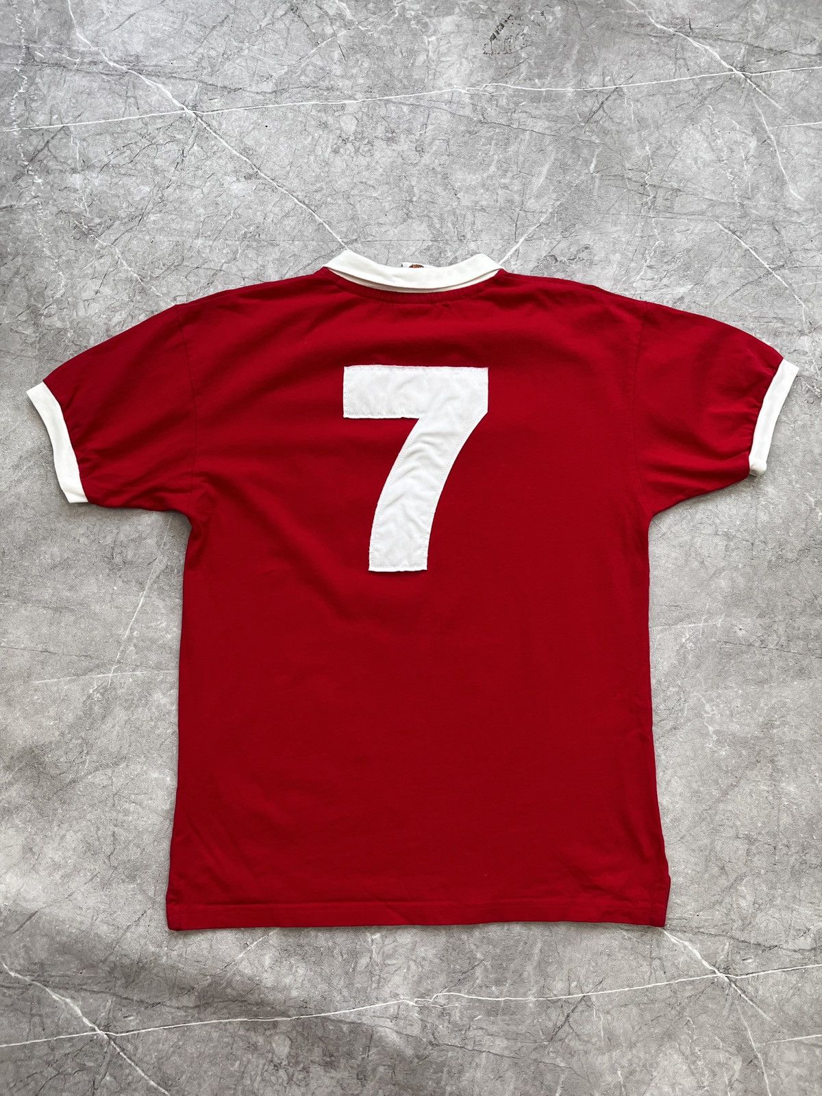 Vintage BlokeCore Manchester United score draw retro jersey 1977 Size US M / EU 48-50 / 2 - 7 Thumbnail