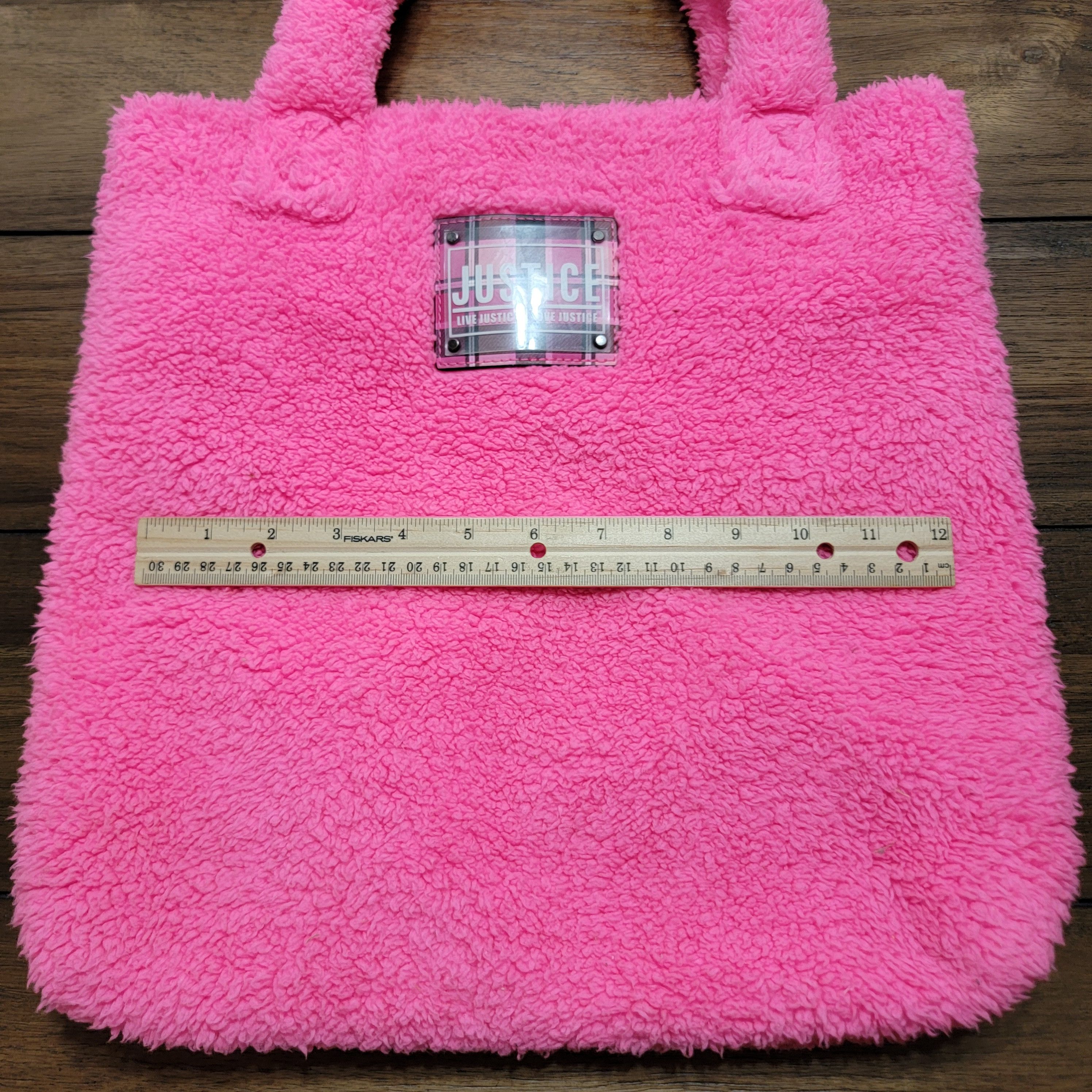 Other Justice Neon Pink Sherpa Tote / Bag Size ONE SIZE - 7 Thumbnail