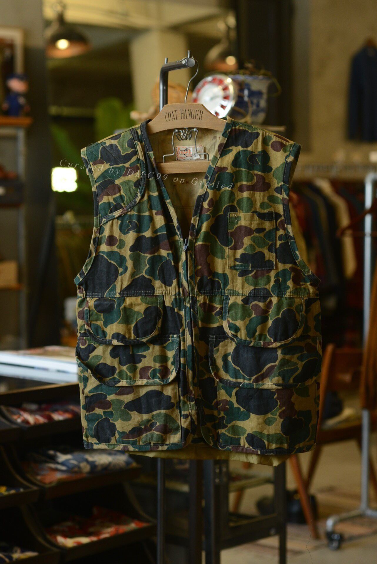 SafTbak 1970s Duck Hunting Camo Vest Size US M / EU 48-50 / 2 - 1 Thumbnail