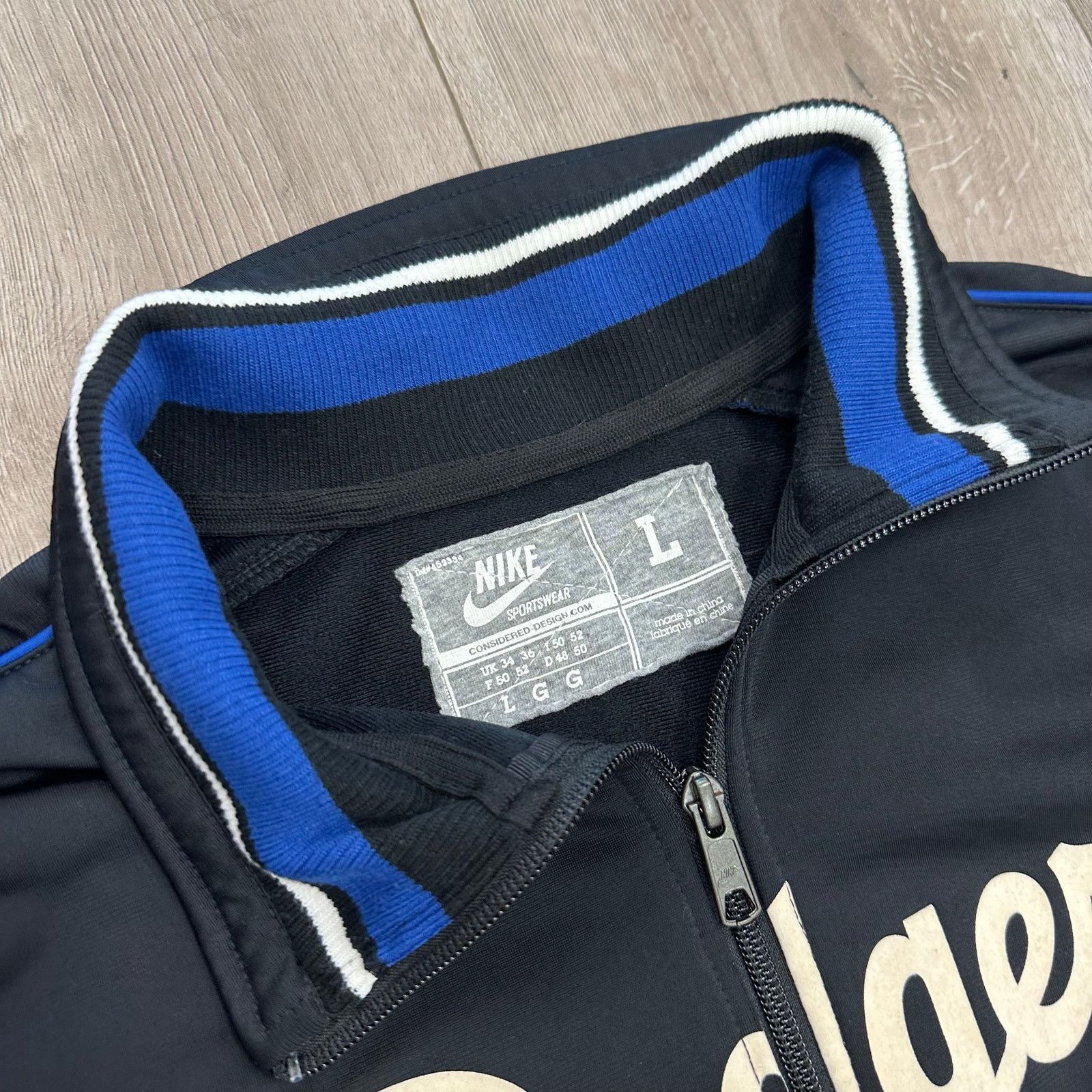 MLB × Nike Nike Los Angeles Dodgers track jacket Full Zip Black Blue Size US L / EU 52-54 / 3 - 4 Thumbnail