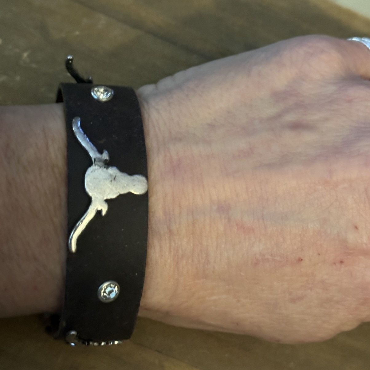 Other Lucky You steer head leather cowboy bracelet Size ONE SIZE - 4 Thumbnail