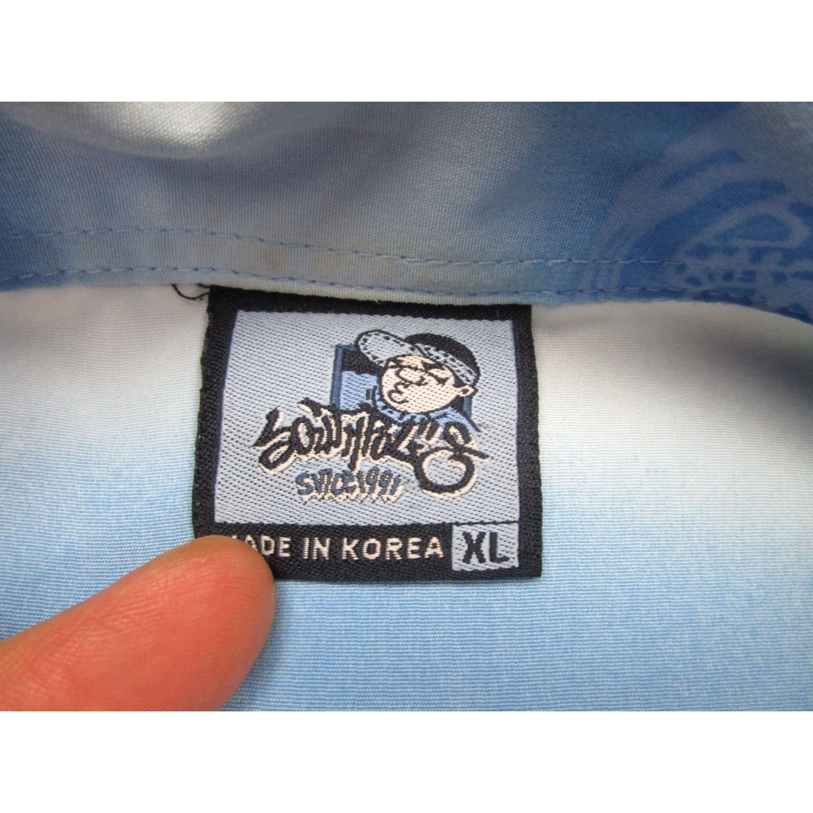 Southpole VINTAGE Southpole Shirt Mens XL Blue All Over Print y2k 2000s Baggy Hip Hop Shirt Size US XL / EU 56 / 4 - 7 Thumbnail