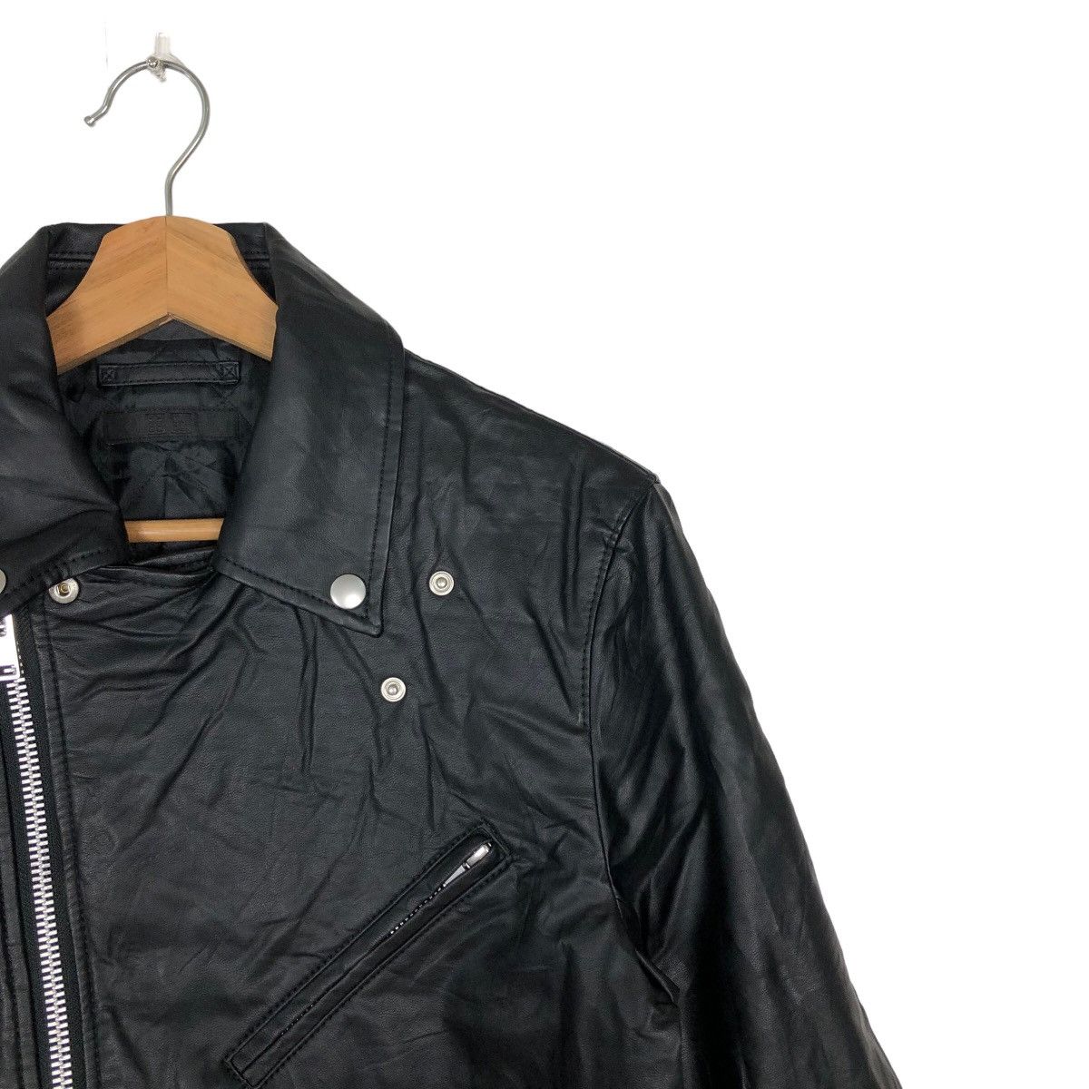 Japanese Brand 🔥Bondage Design Soft Leather Bomber Jacket Uniqlo Japan Size US M / EU 48-50 / 2 - 6 Thumbnail