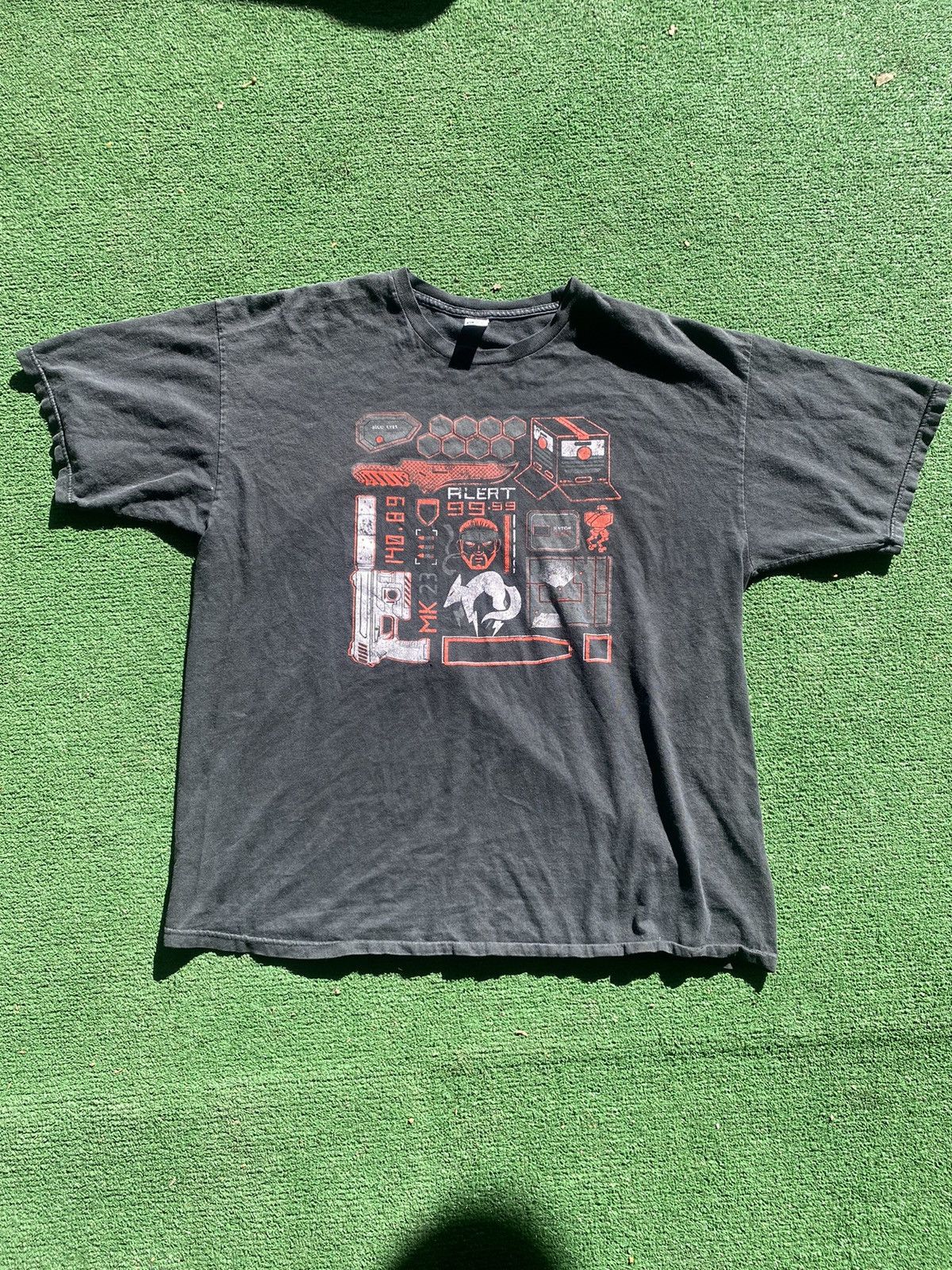 Streetwear × Vintage Black Graphic Tee | Grailed