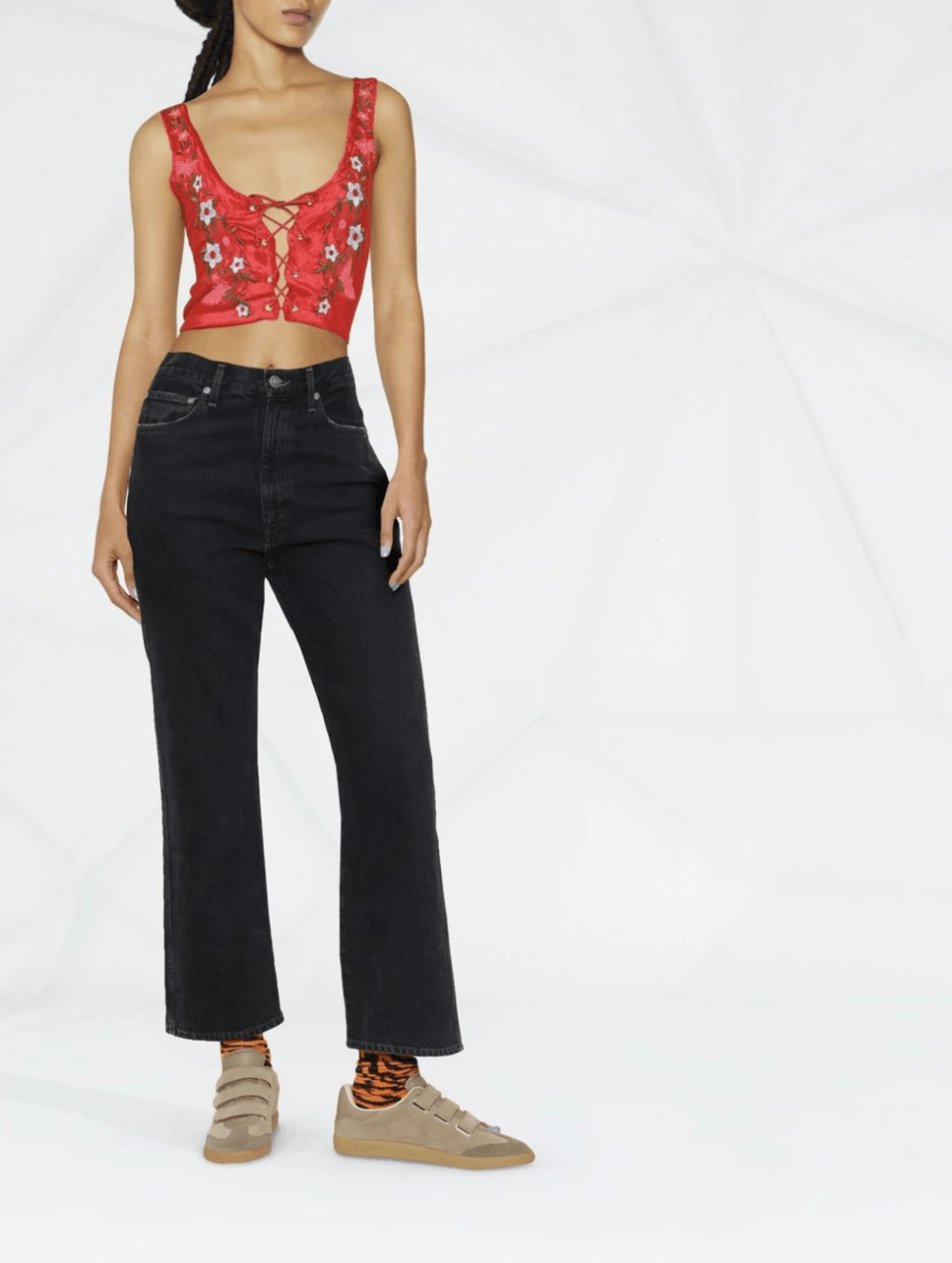 ERL ERL floral-embroidered crop top Size M / US 6-8 / IT 42-44 - 6 Thumbnail