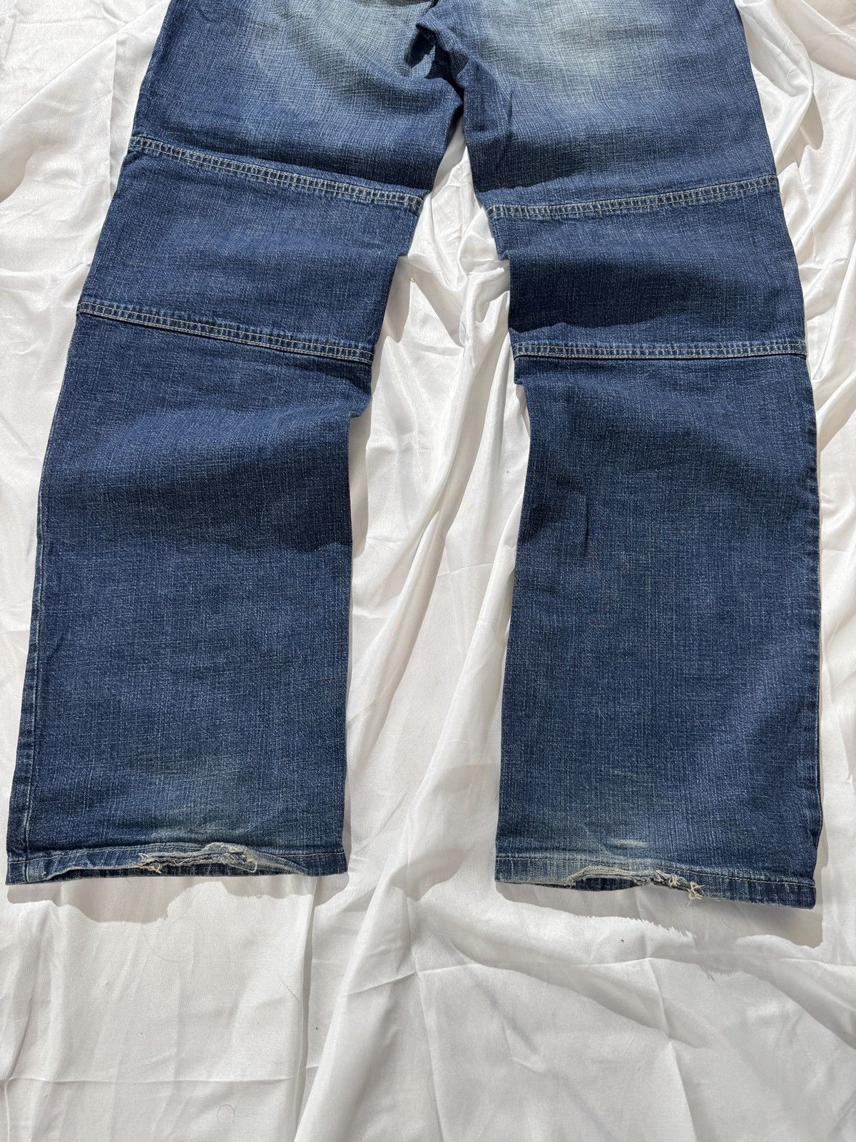If Six Was Nine Japan Style Vintage Washed Baggy Wide Jeans Size US 33 - 12 Thumbnail