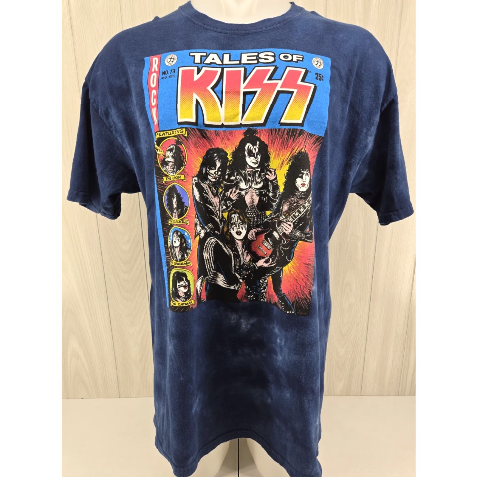 Liquid Blue Kiss T-Shirt Comic Book 2019 Mens 2XL Liquid Blue Tie Dye Retro Rock Band Shirt Short Sleeve Crew Neck Size US XXL / EU 58 / 5 - 2 Thumbnail
