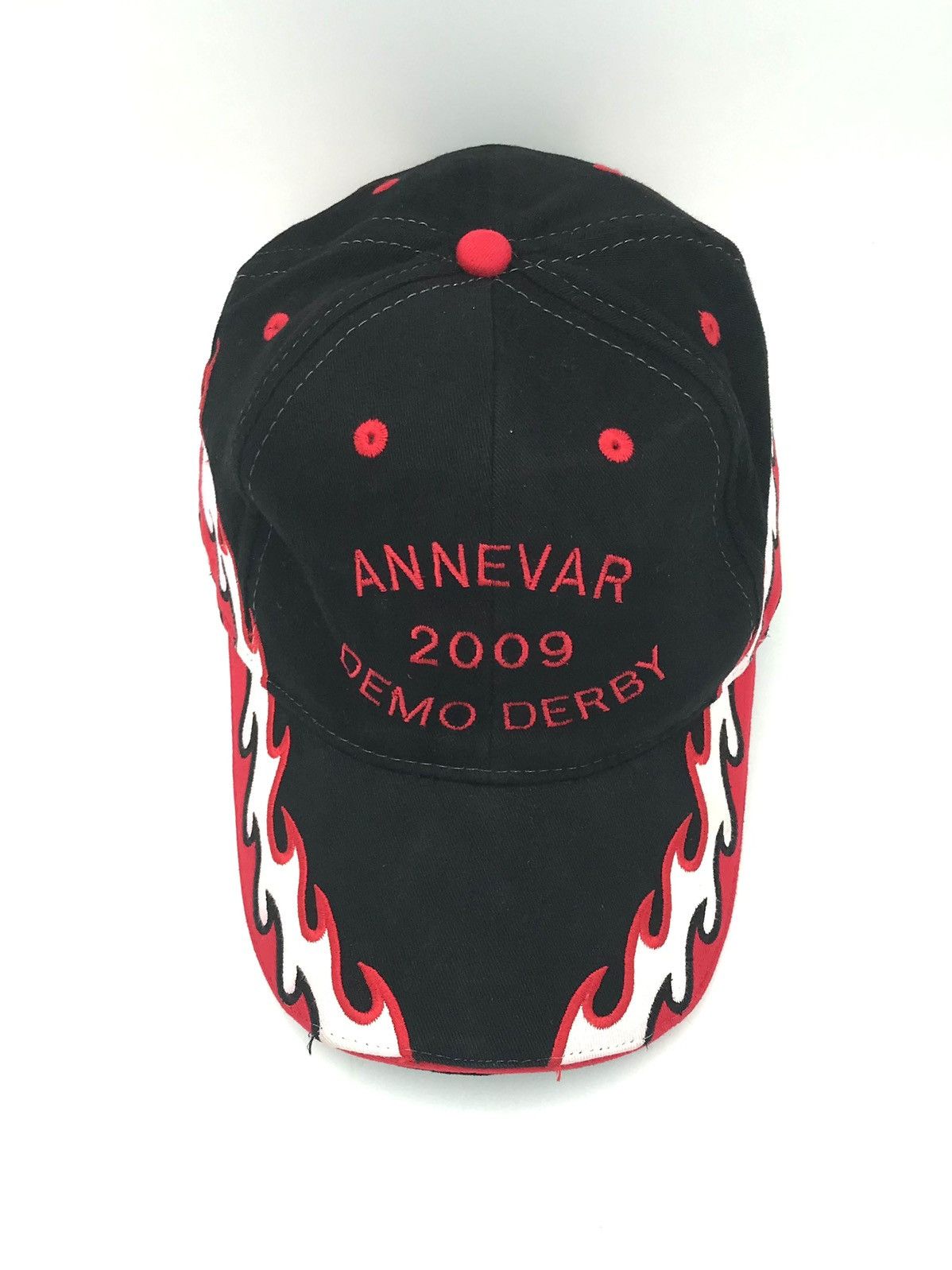 Harley Davidson × Vintage Vintage biker 2000 demo derby flames snapback hat Size ONE SIZE - 6 Thumbnail