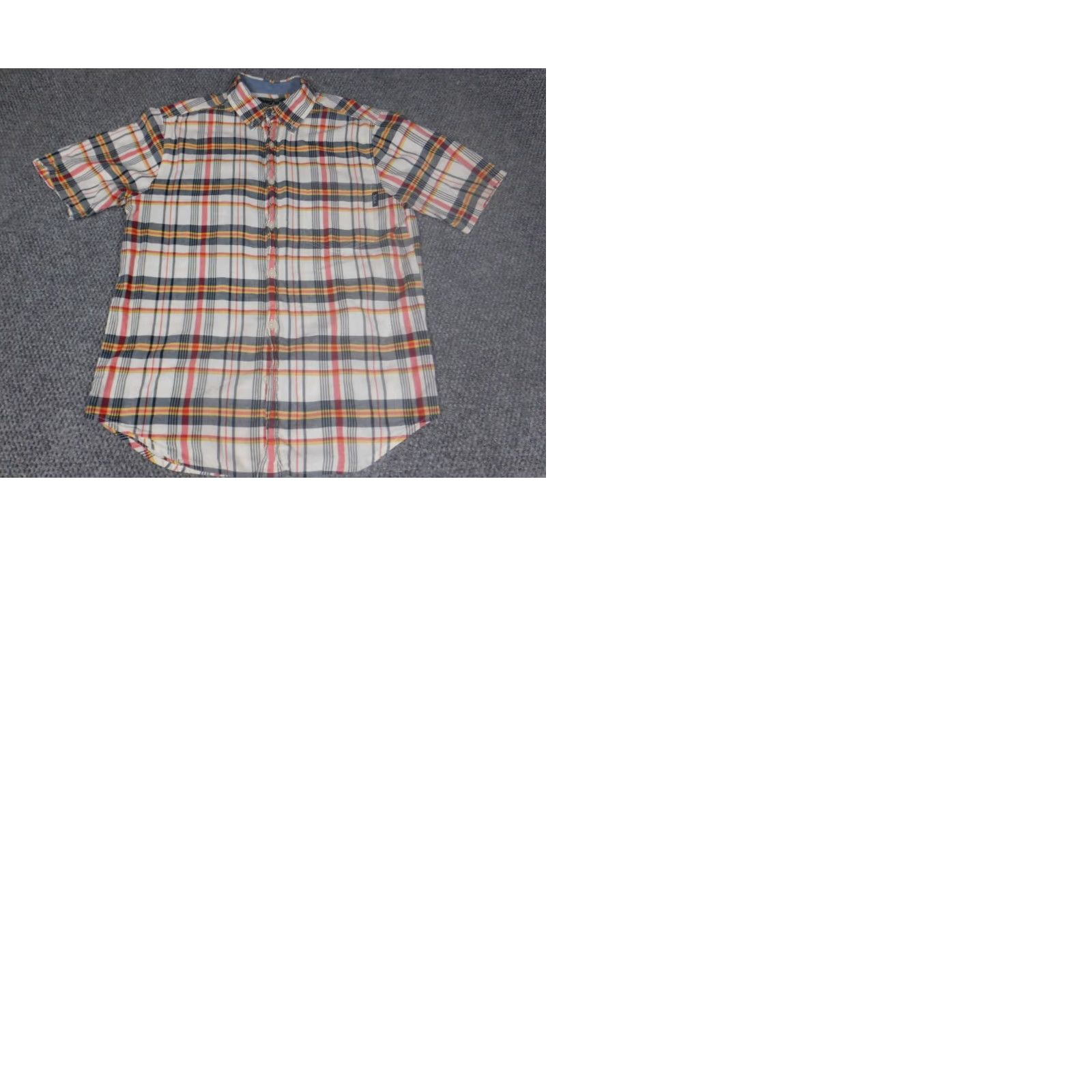 Vintage Urban Pipeline Shirt Large L Brown Plaid Button-Down Mens short sleeve Collar Oxford Pocketed Size US L / EU 52-54 / 3 - 9 Thumbnail