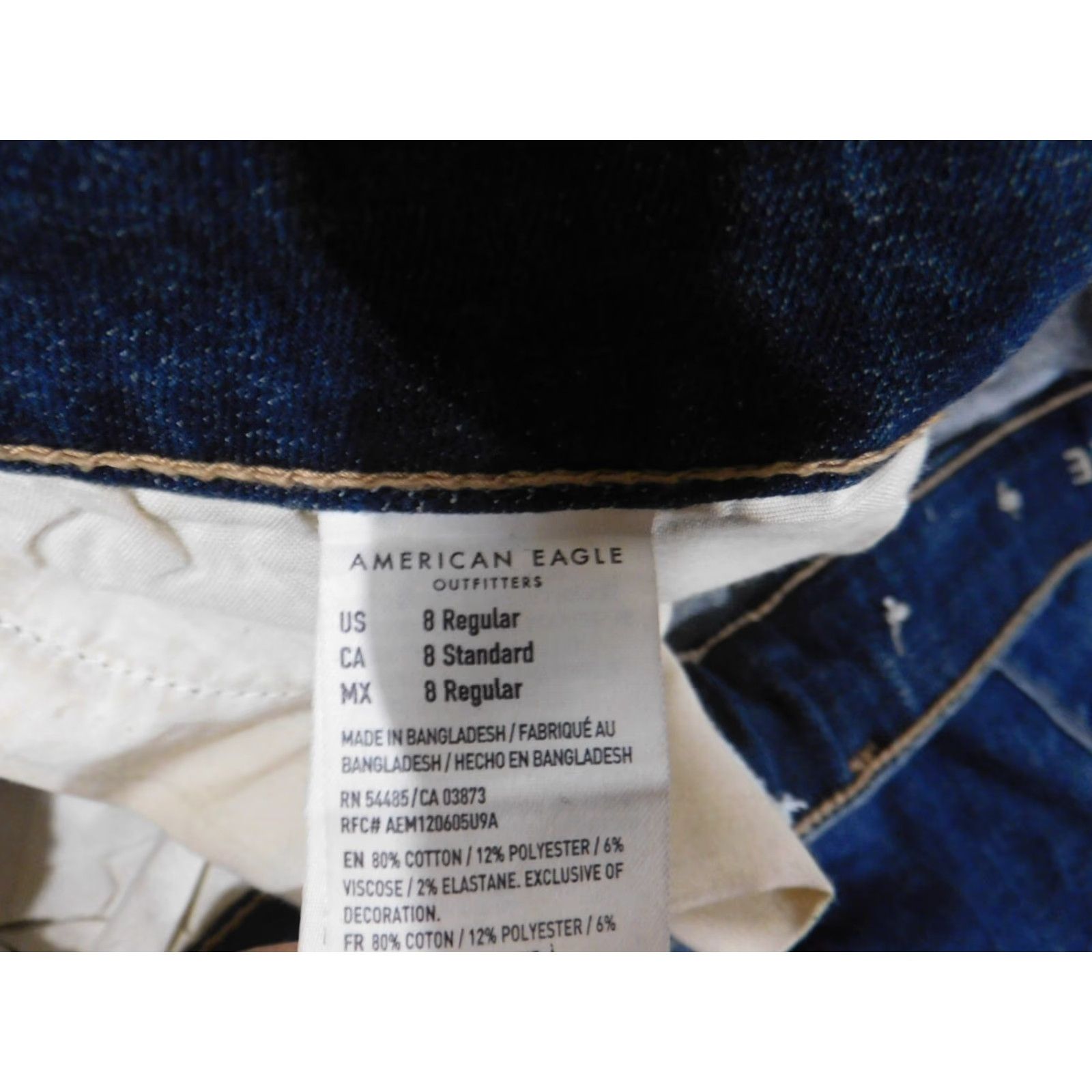 American Eagle Outfitters American Eagle Outfitters Jeans Women Jegging Blue Stretch Denim Hi Rise 8 Mid Rise 29in Inseam Zipper Button Closure Regular Size 8 Retro Size 30" / US 8 / IT 44 - 6 Thumbnail