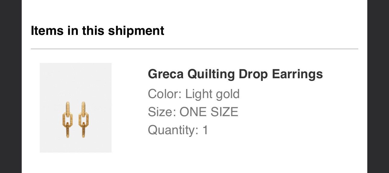 Versace Greca Quilting Drop Earrings "Gold" Size ONE SIZE - 1 Thumbnail