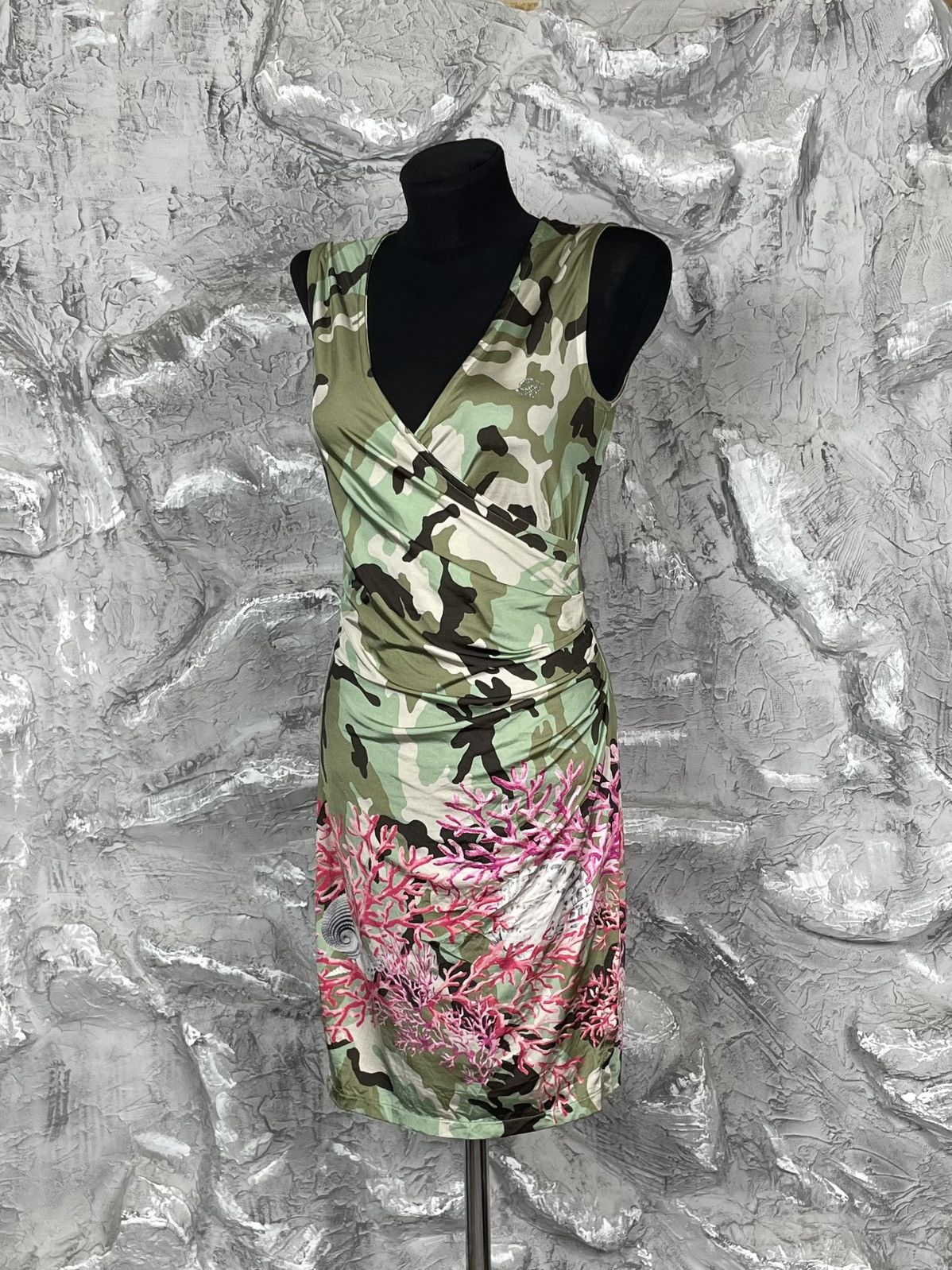 Blumarine Bluemarine Rare Vintage Dress Camo / Corrals Pattern Y2K Size S / US 4 / IT 40 - 1 Thumbnail