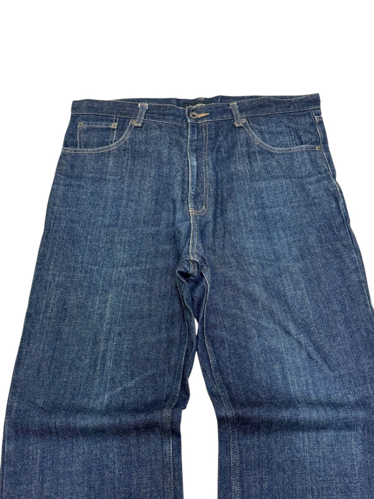 Japanese Brand ACC Asian Can Controllerz Wide Leg Denim with Back Graphic Size US 35 - 3 Thumbnail