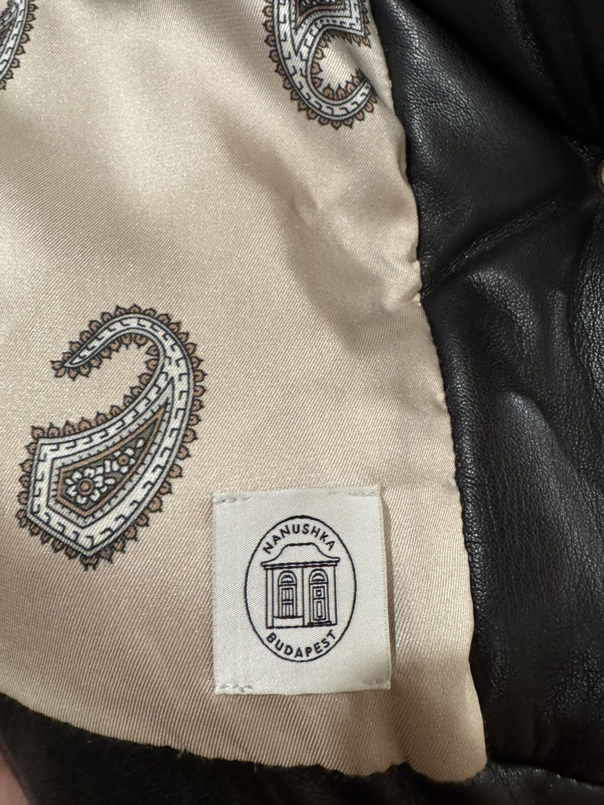 Nanushka Nanushka Hide Faux Leather Black Puffer Jacket Size M / US 6-8 / IT 42-44 - 14 Thumbnail