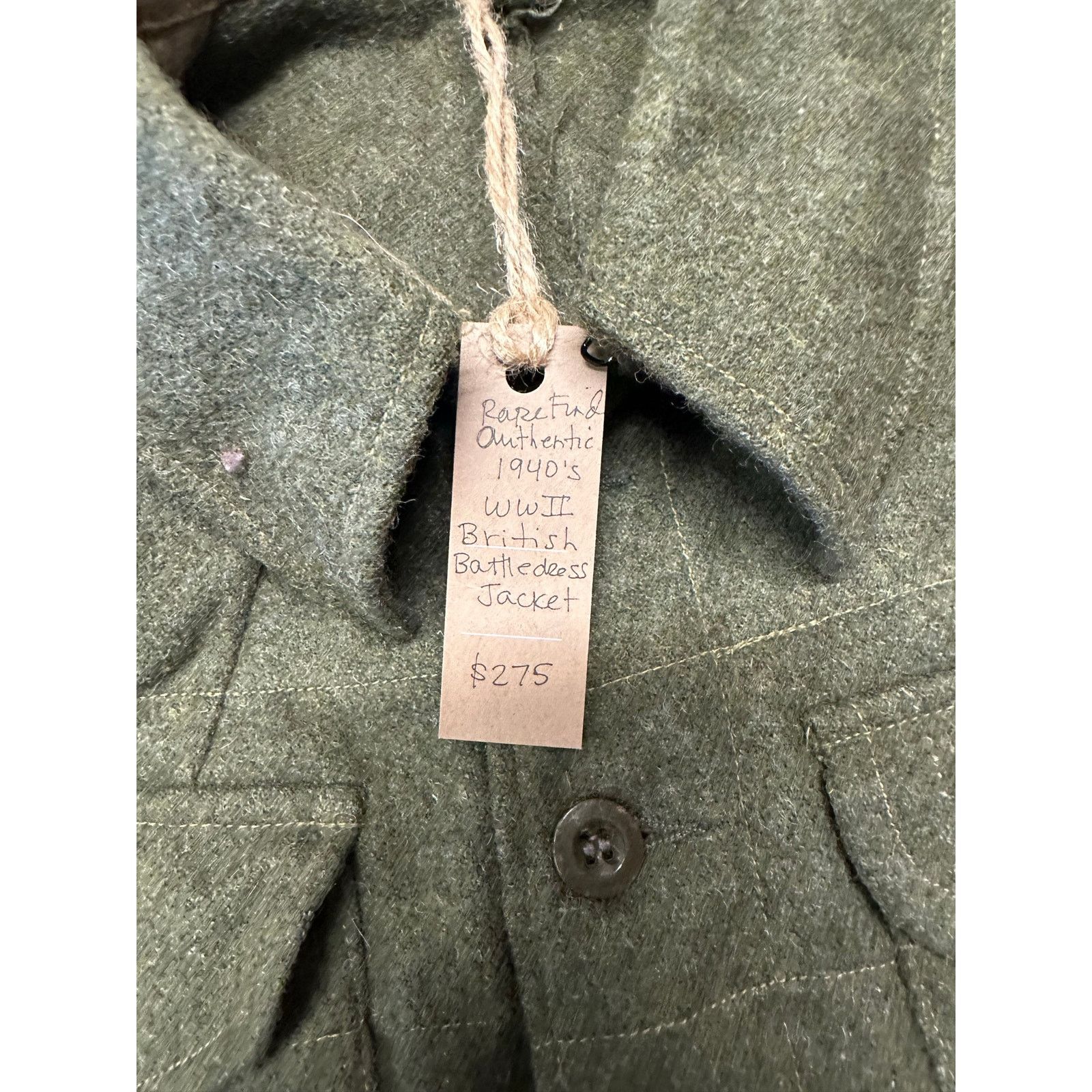 Other Vintage 1940s WWll British Army Wool Battledress Jacket S Size US S / EU 44-46 / 1 - 5 Thumbnail