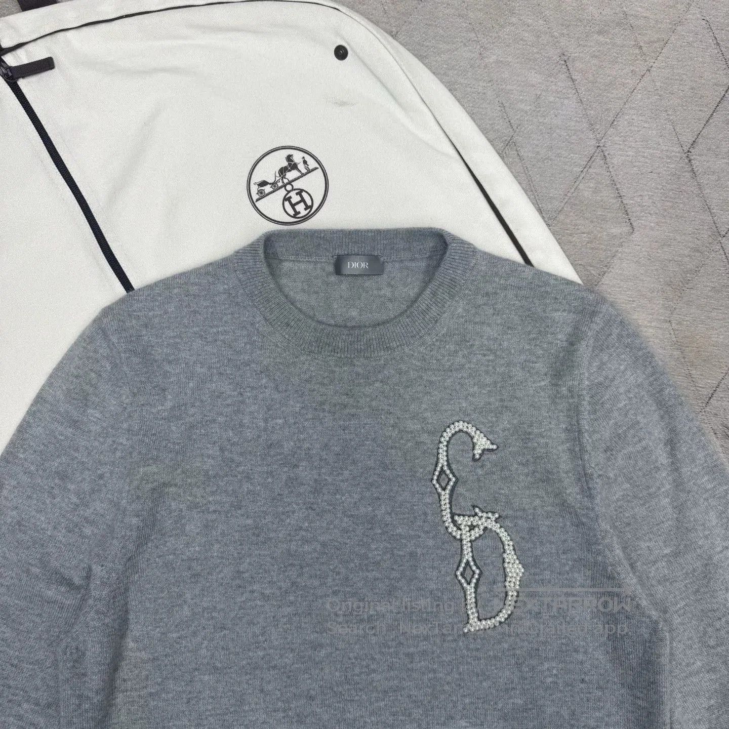 Dior Dior Handmade Pearl Embroidery CD Sweater. Size US XS / EU 42 / 0 - 4 Thumbnail