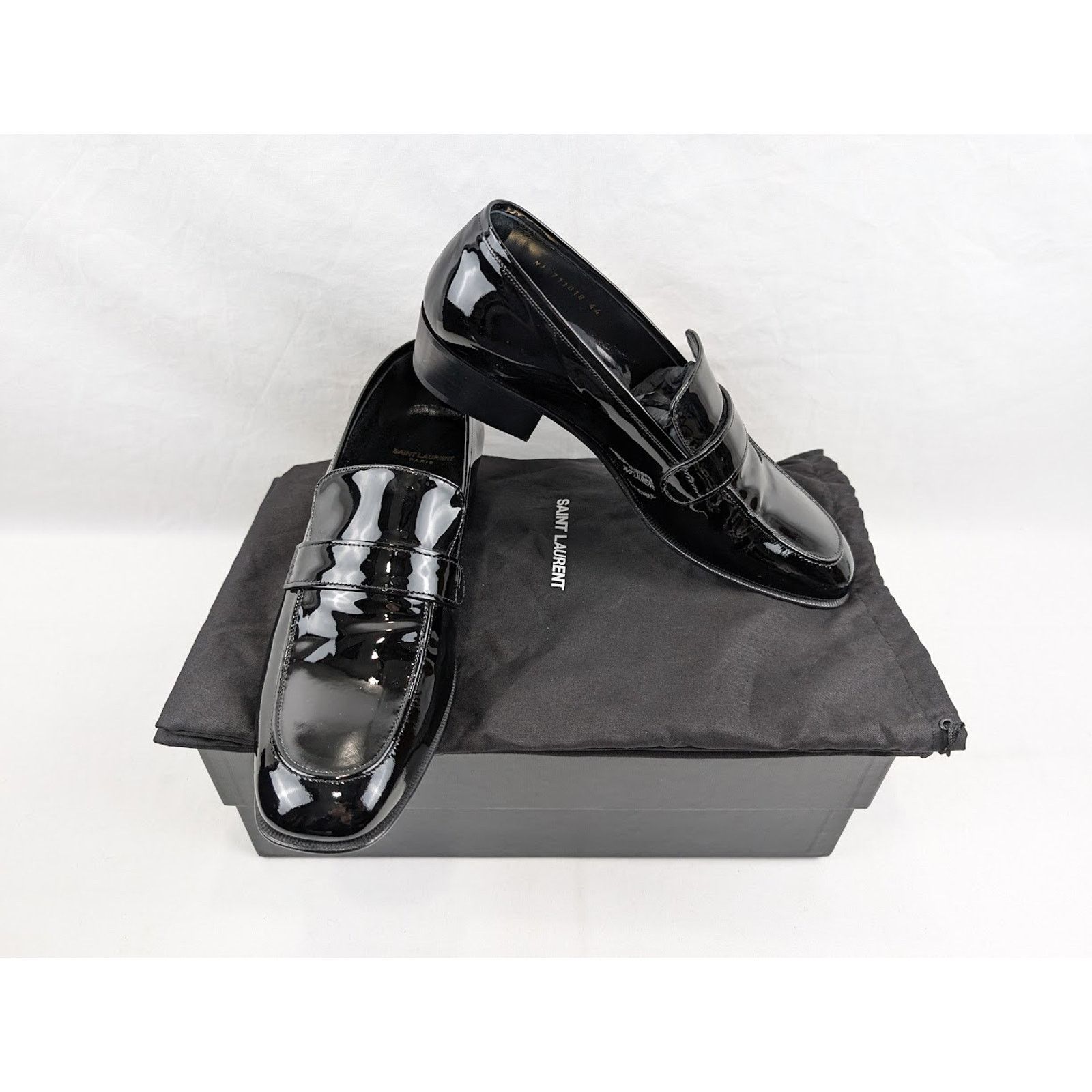 Saint Laurent Paris o1rshd1 Solferino 30 Moccasin in Nero Size US 13 / EU 46 - 17 Thumbnail