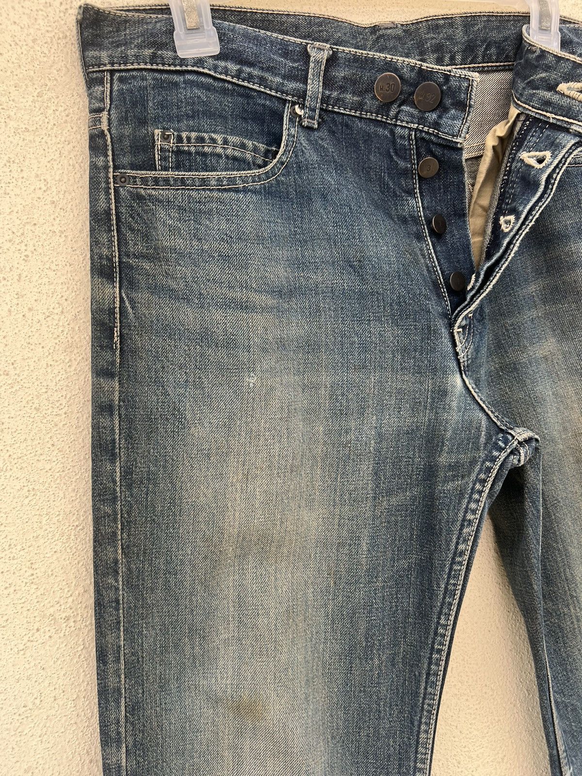 N.Hoolywood N. Hoolywood Japan Dirty Mud Denim Jeans Size US 31 - 8 Thumbnail