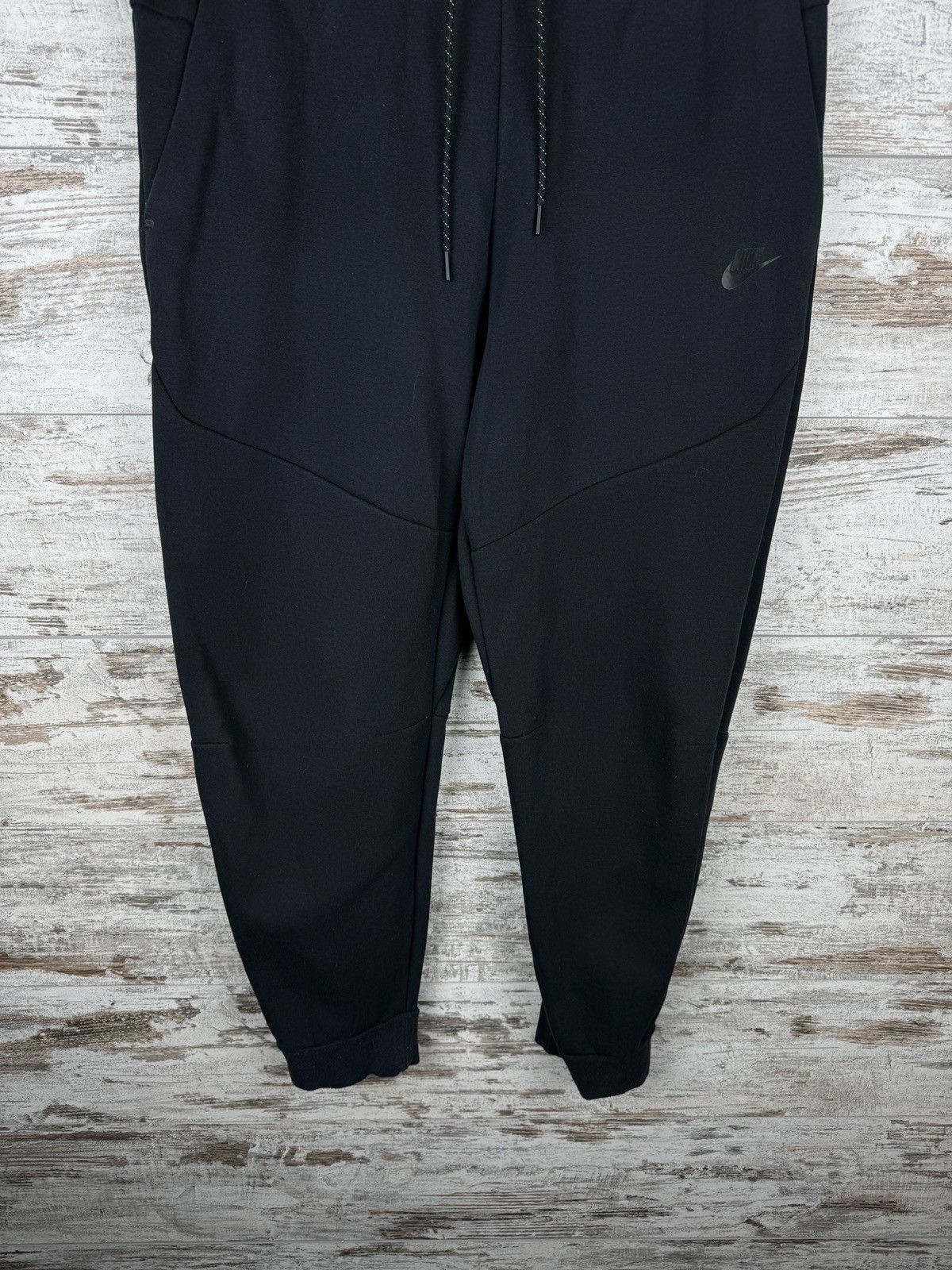 Nike Mens Nike tech fleece sweatpants black swoosh pants drill OG Size US 36 / EU 52 - 3 Thumbnail