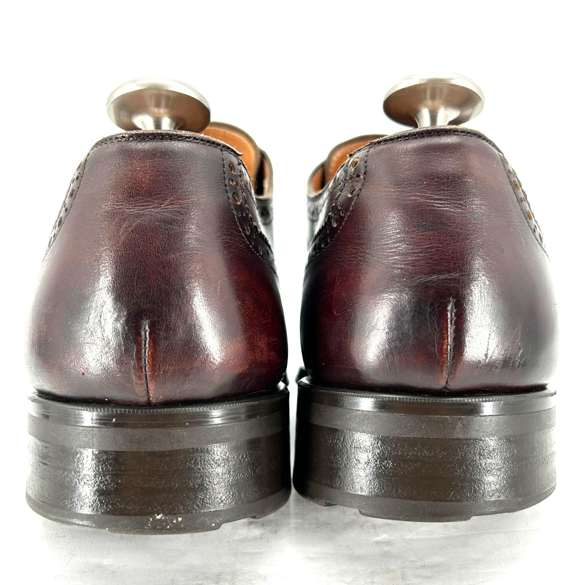 Magnanni Magnanni for Ingledews Mens 10M Burgundy Brown Leather Dress Size US 10 / EU 43 - 4 Thumbnail