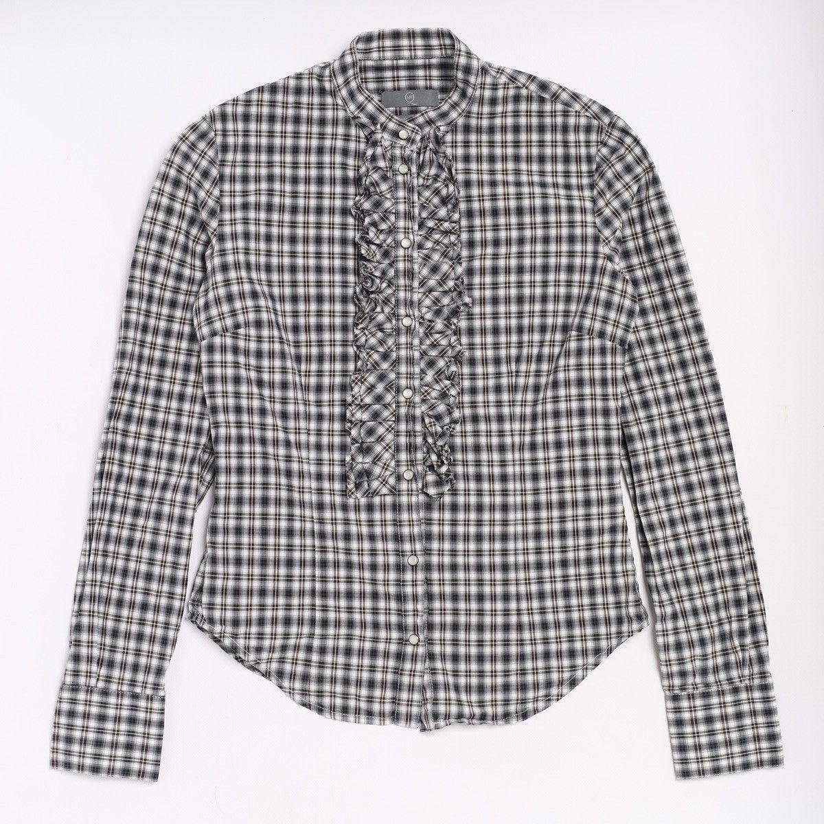 Alexander McQueen Alexander McQueen MCQ Plaid Check Shirt Grey Cotton Size M / US 6-8 / IT 42-44 - 9 Thumbnail