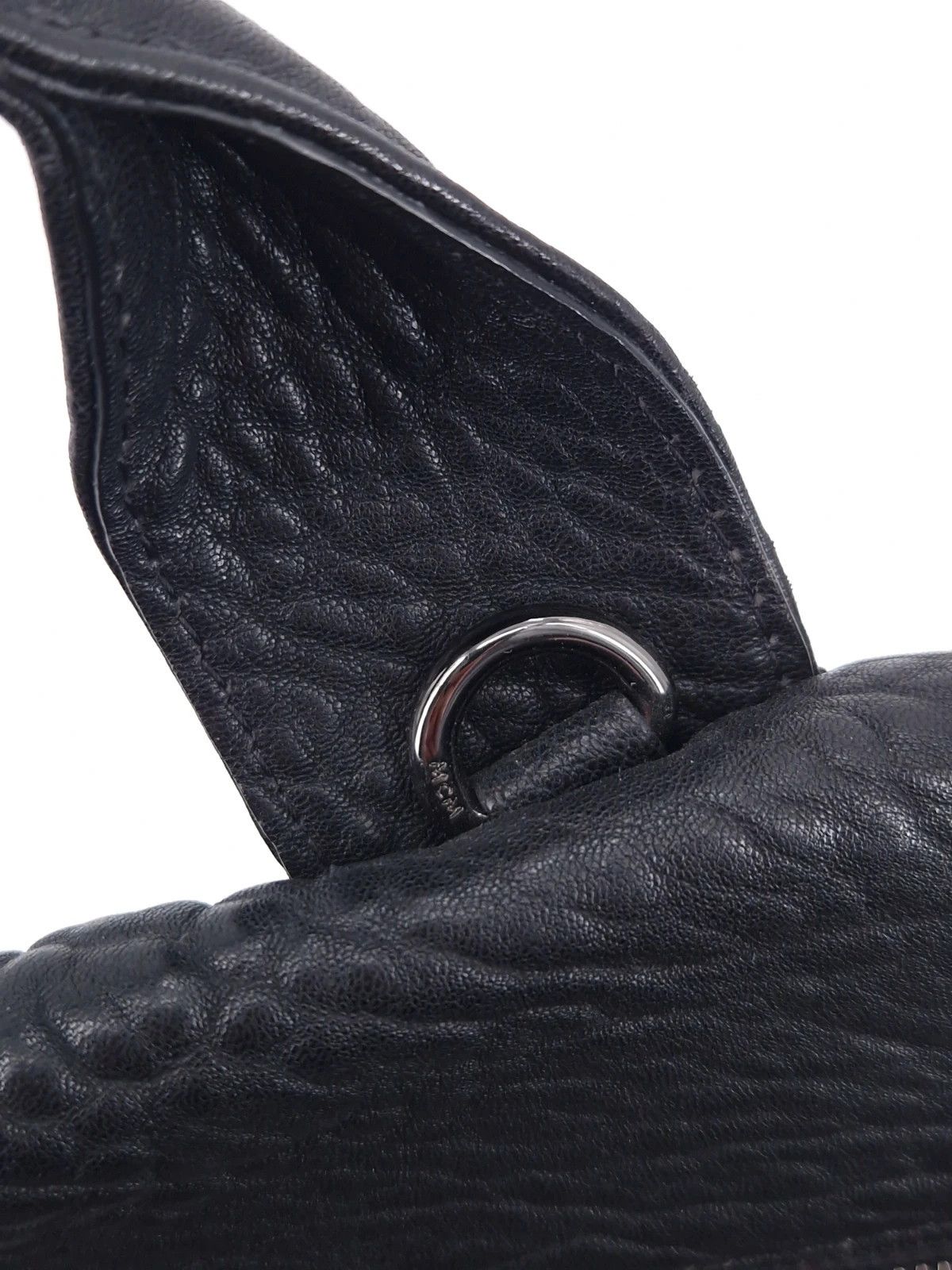 MCM MCM Keana Spike Studded Black Leather Satche Size ONE SIZE - 12 Thumbnail