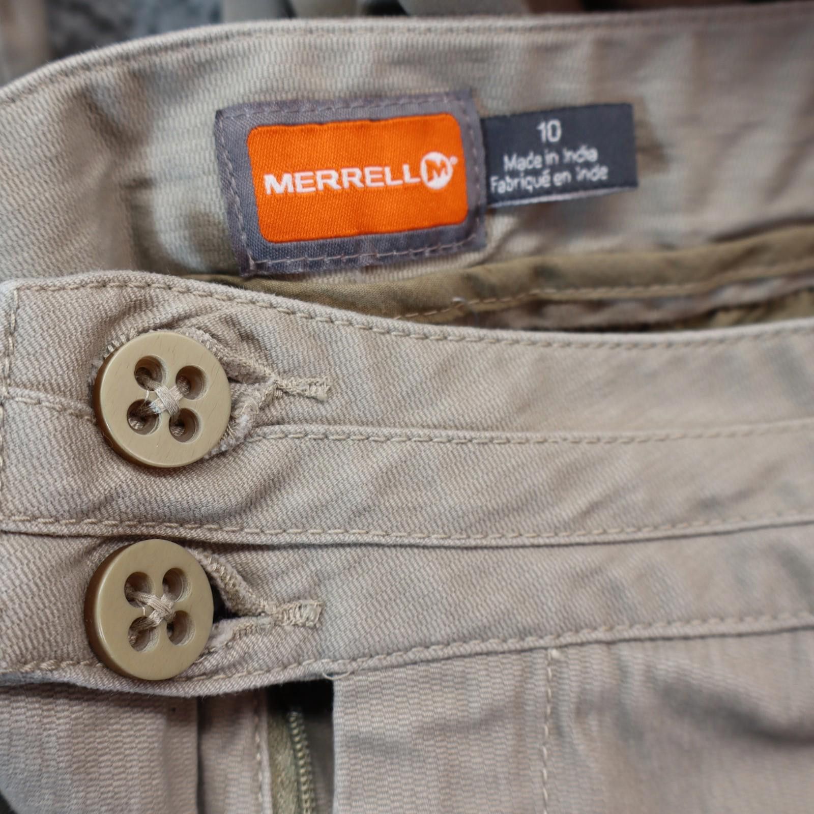 Merrell Merrell Pants Women 10 Daphne Stone Tan Mid Rise Utility Size 30" / US 8 / IT 44 - 10 Thumbnail