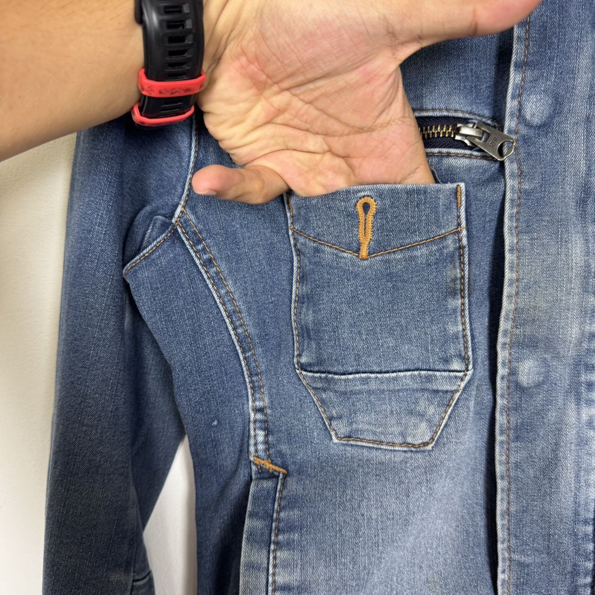Japanese Brand 2Way Stretch Recycled From Jeans Jacket Size US S / EU 44-46 / 1 - 10 Thumbnail