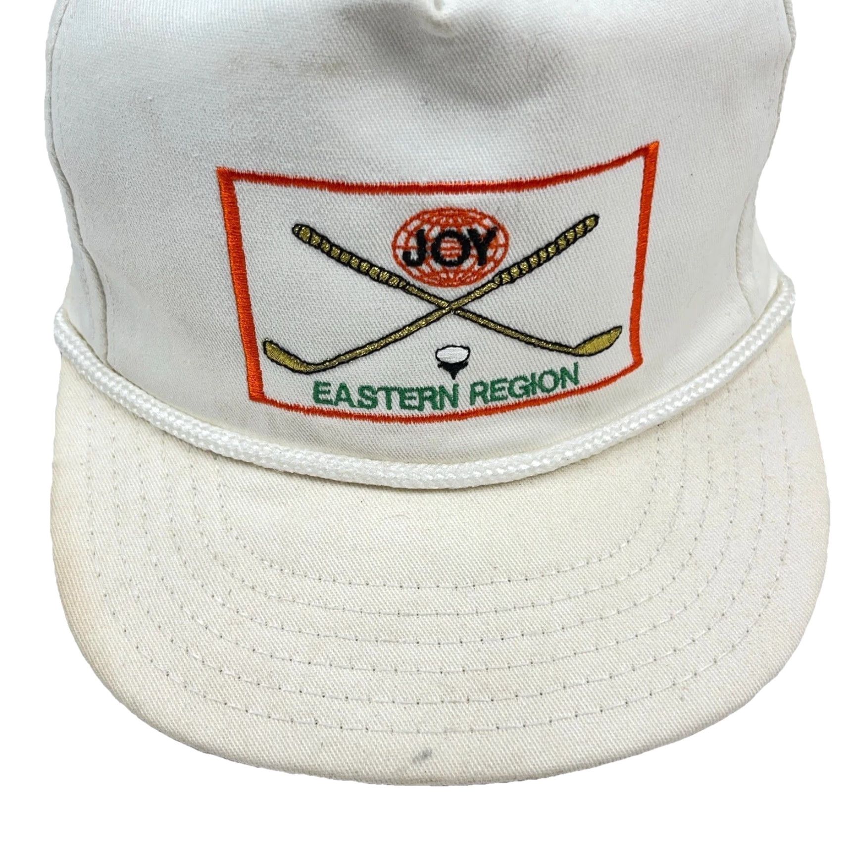Coal VINTAGE Joy Global Hat Cap Strap Back Coal Mine Mining Miner Rope 80s 90s Golf Size ONE SIZE - 4 Thumbnail