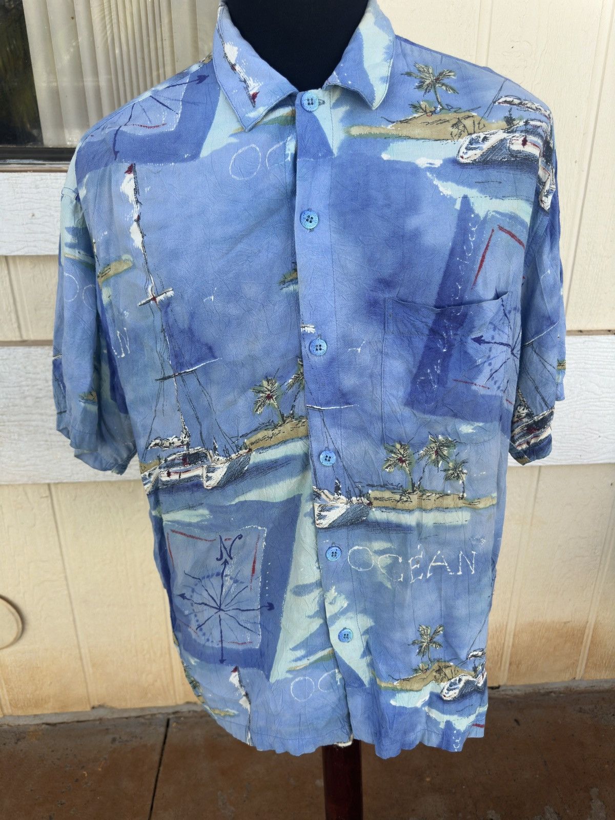 Jams World PreOwned Jams World Hawaiian Print Blue Men's Large Size US L / EU 52-54 / 3 - 1 Thumbnail