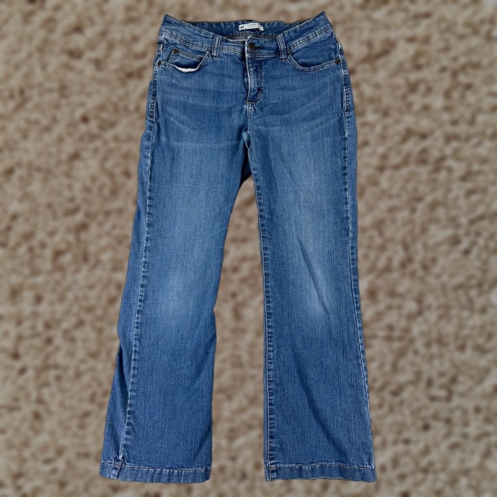 Lee Lee Jeans Women Boots Cut 26 Blue Denim Mid Rise 26x28 Regular Read Size 26" / US 2 / IT 38 - 1 Thumbnail