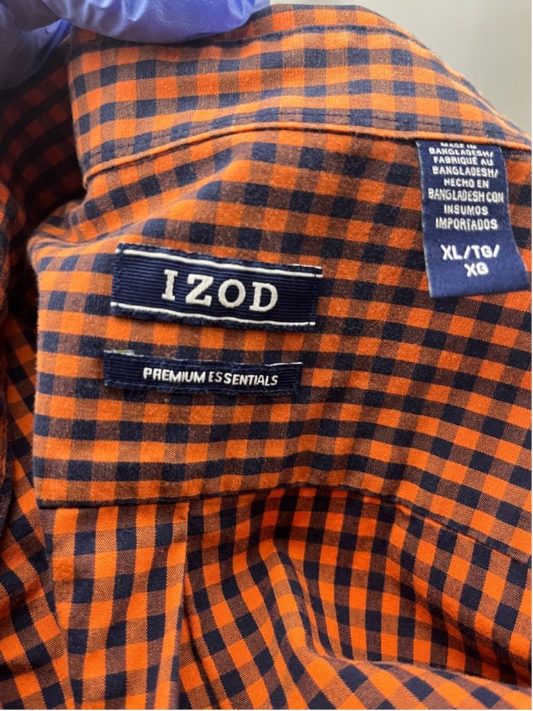Izod IZOD Premium Essentials XL Button-Down Shirt –Gingham Checks Size US XL / EU 56 / 4 - 6 Thumbnail