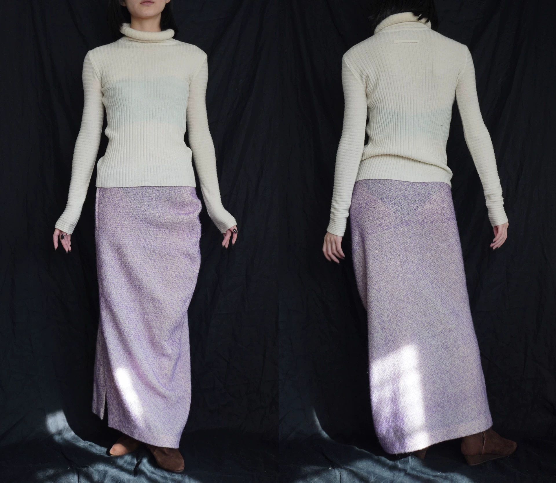Jean Paul Gaultier JPG 1995 AW White Neck Circle Wool Knit Top XS Size XS / US 0-2 / IT 36-38 - 6 Thumbnail