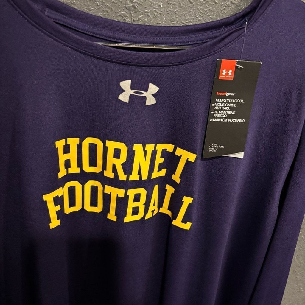 Under Armour Under Armour Purple and Yellow Hornet Football Tee Size US XXL / EU 58 / 5 - 4 Thumbnail