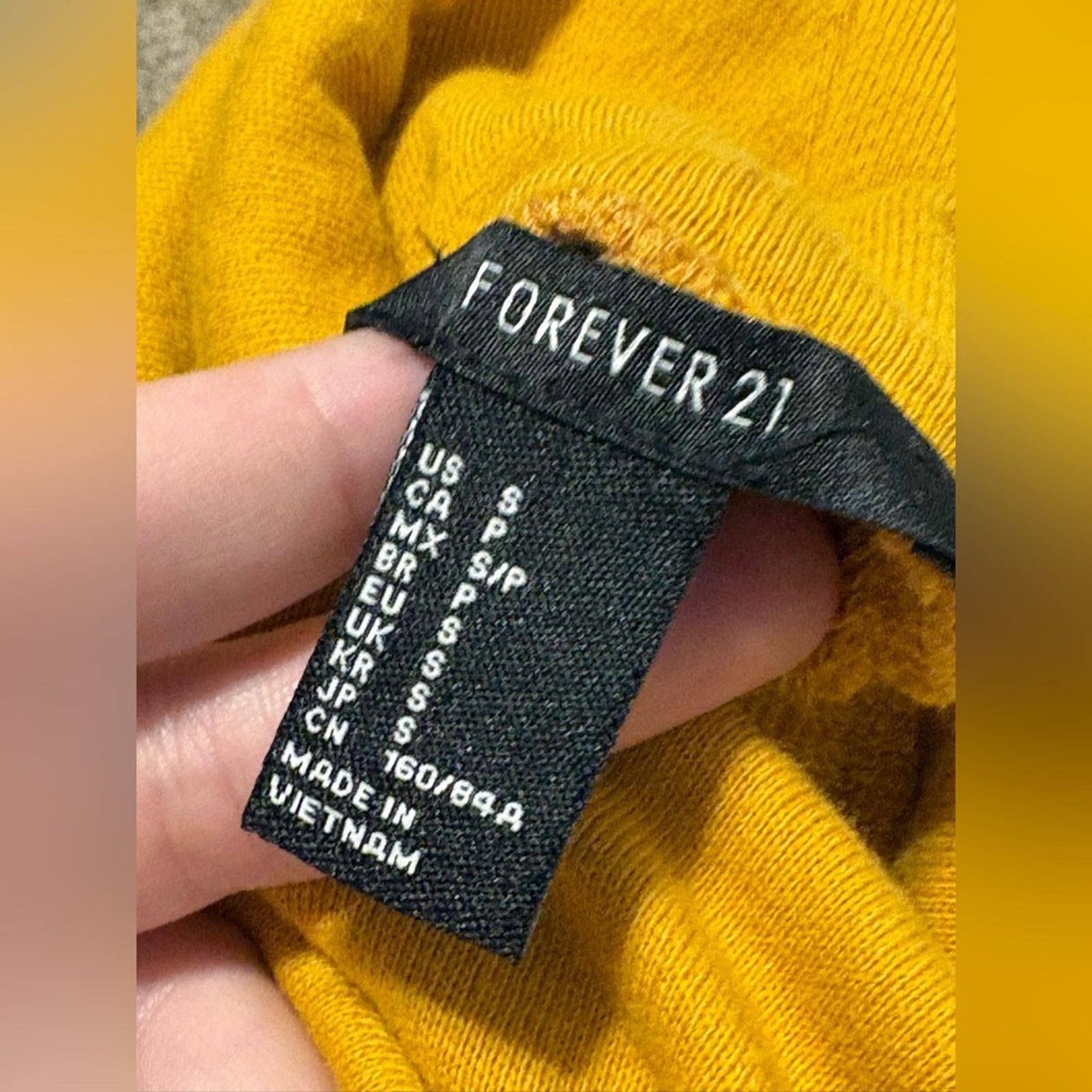 Forever 21 (Forever 21) Mustard Cowl Neck Turtleneck Sweater:Size Small Size S / US 4 / IT 40 - 4 Thumbnail