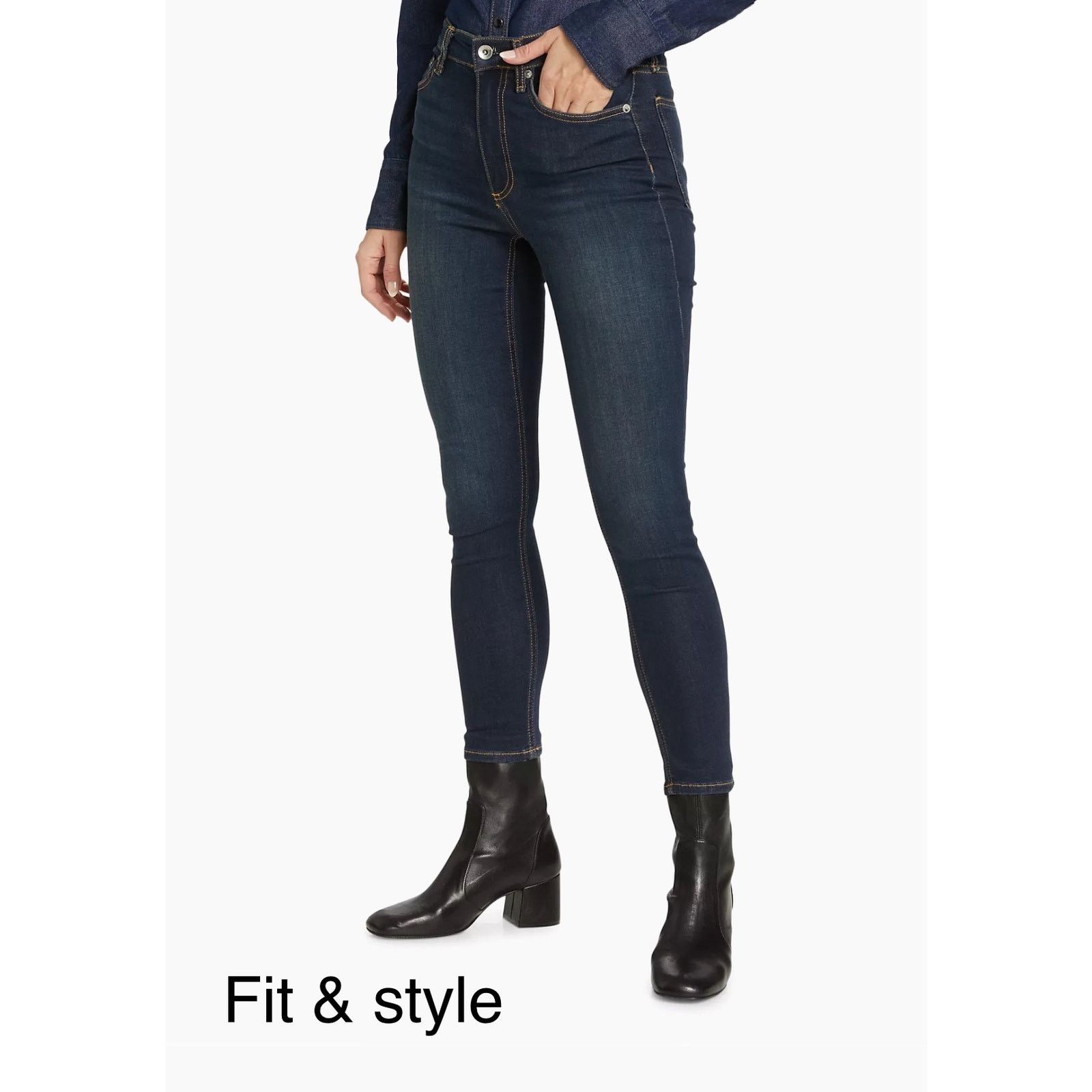 Rag & Bone Rag & Bone - Nina High Rise Skinny / 27R Size 27" / US 4 / IT 40 - 1 Thumbnail